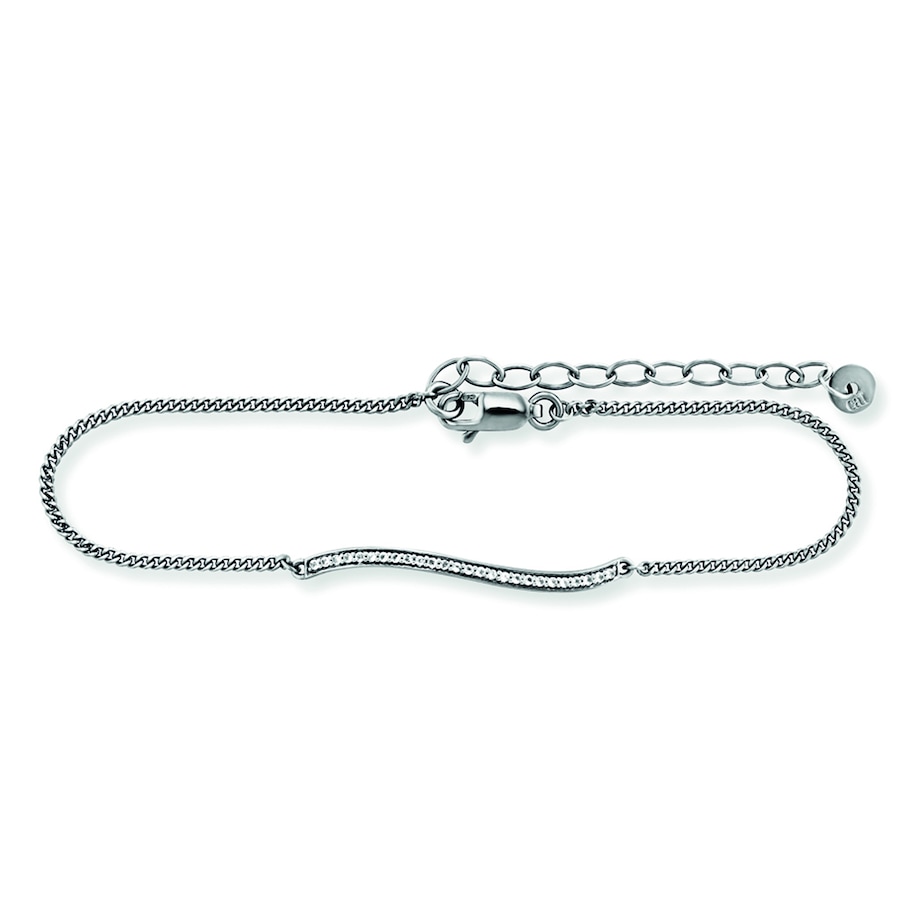 caï Armband 925/- Sterling Silber Topas 0,108ct 17+3cm Damen