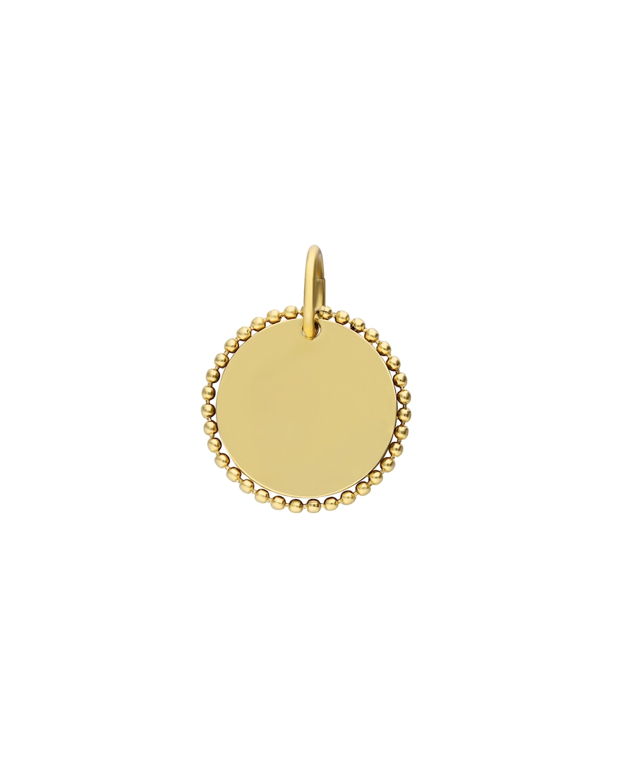Lucardi Anhänger Stahl - Gelbgold legiert Gold Damen