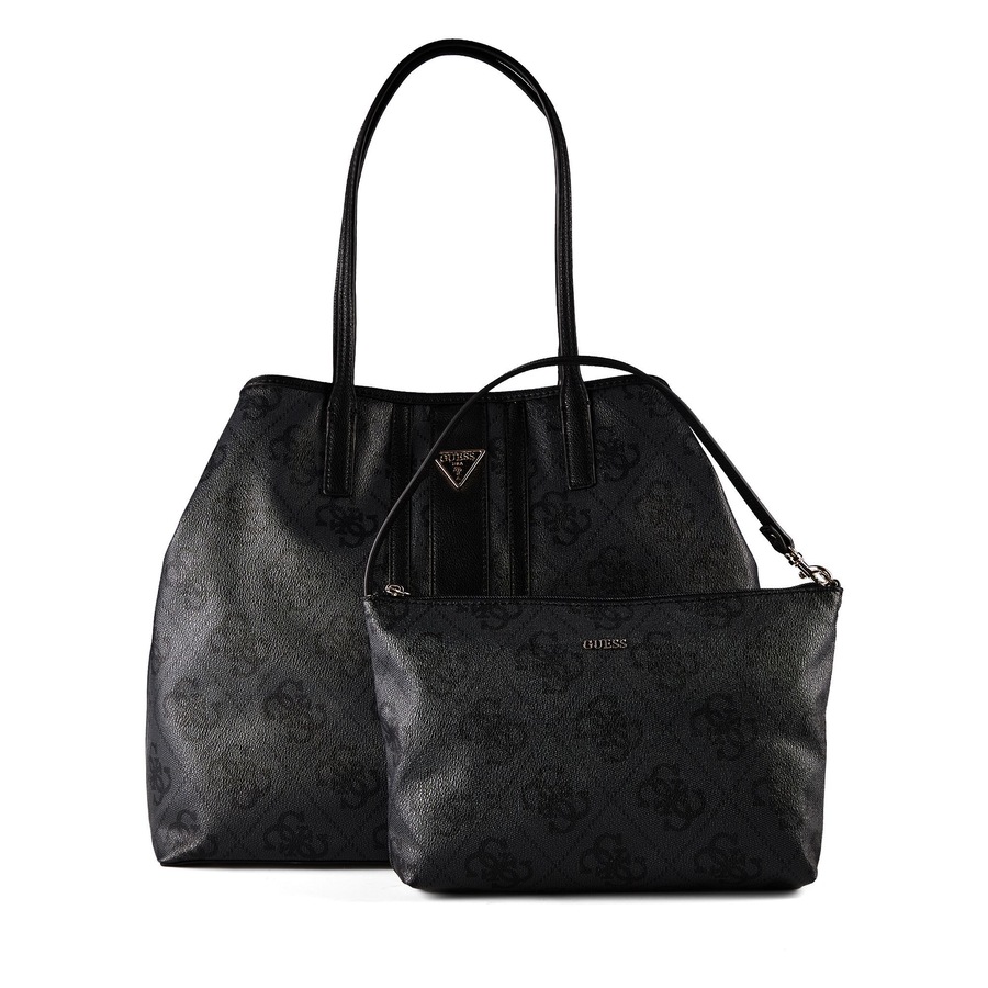 Guess Victtoria Shopper coal logo Schwarz Damen