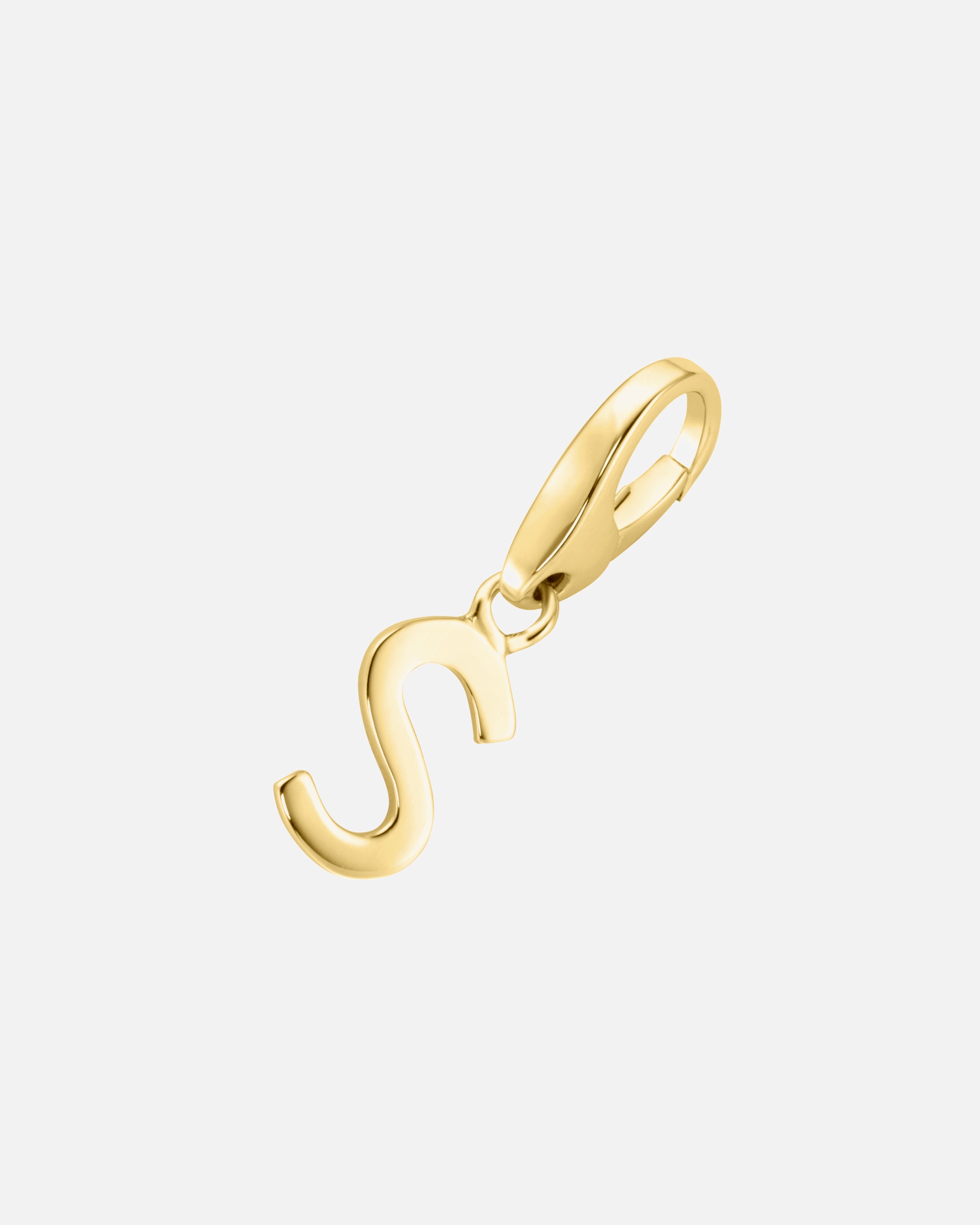 Schmuckanhänger für Weiblich Giorgio Martello Milano Charm Buchstabe S, Silber 925 Gold