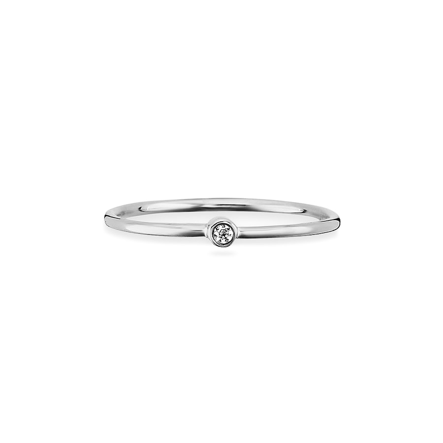 caï Ring 925/- Sterling Silber Zirkonia weiß 060 (19,1) Damen