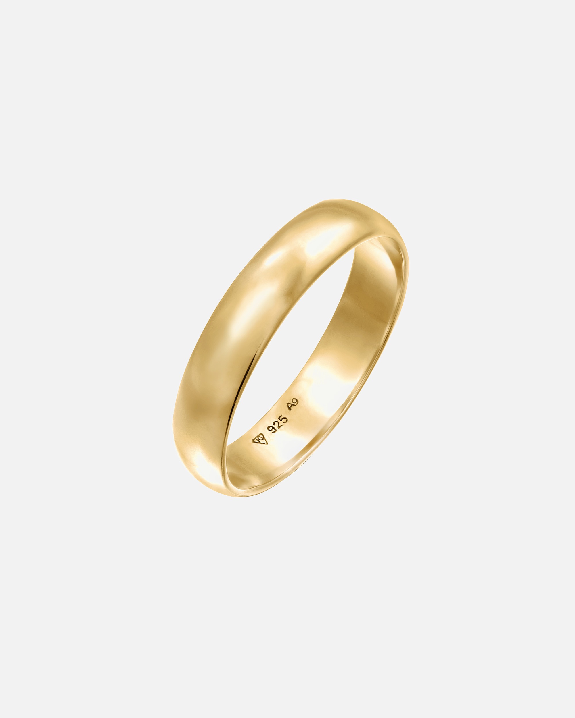 Ring für Weiblich Elli Basic Bandring Casual Look 925 Sterling Silber 54