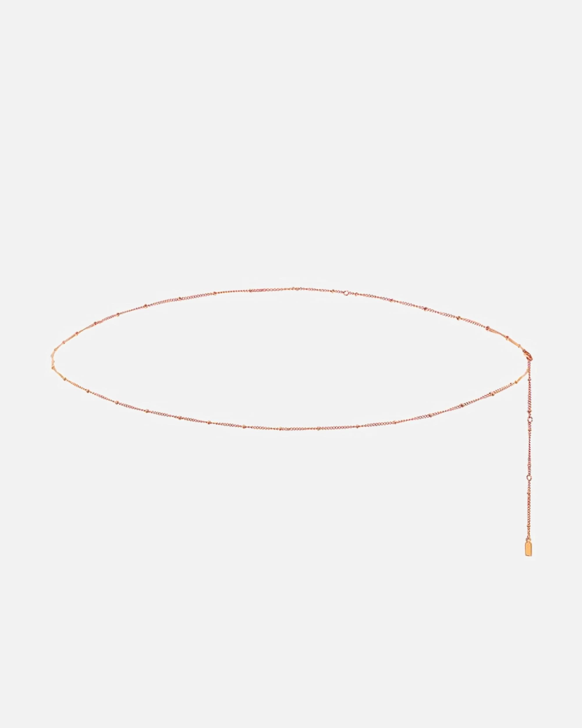 Kette für Weiblich Hey Happiness Default Brand Line Satellite Bauchkette aus Edelstahl Rosegold