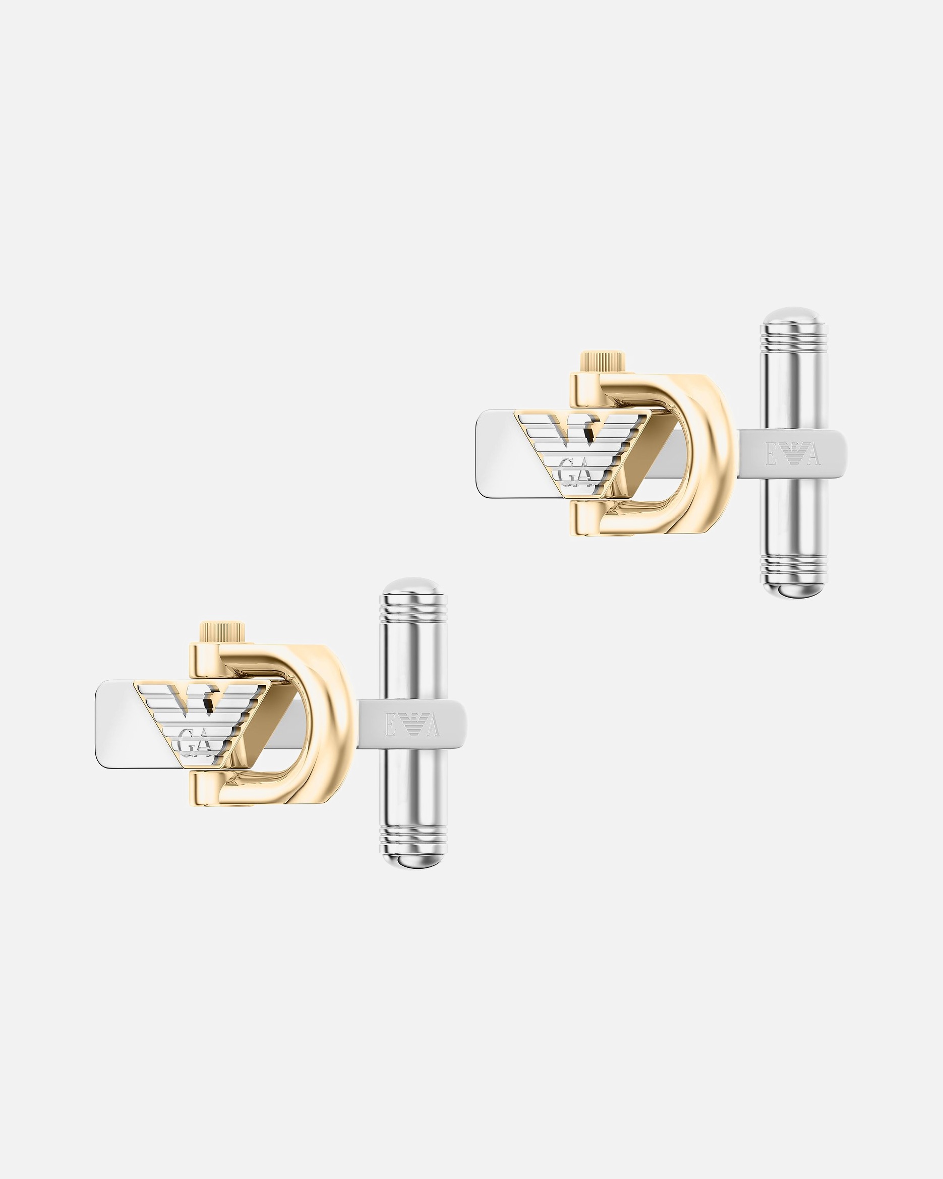 Manschettenknöpfe für Männlich Emporio Armani Ansteckschmuck Edelstahl One Size