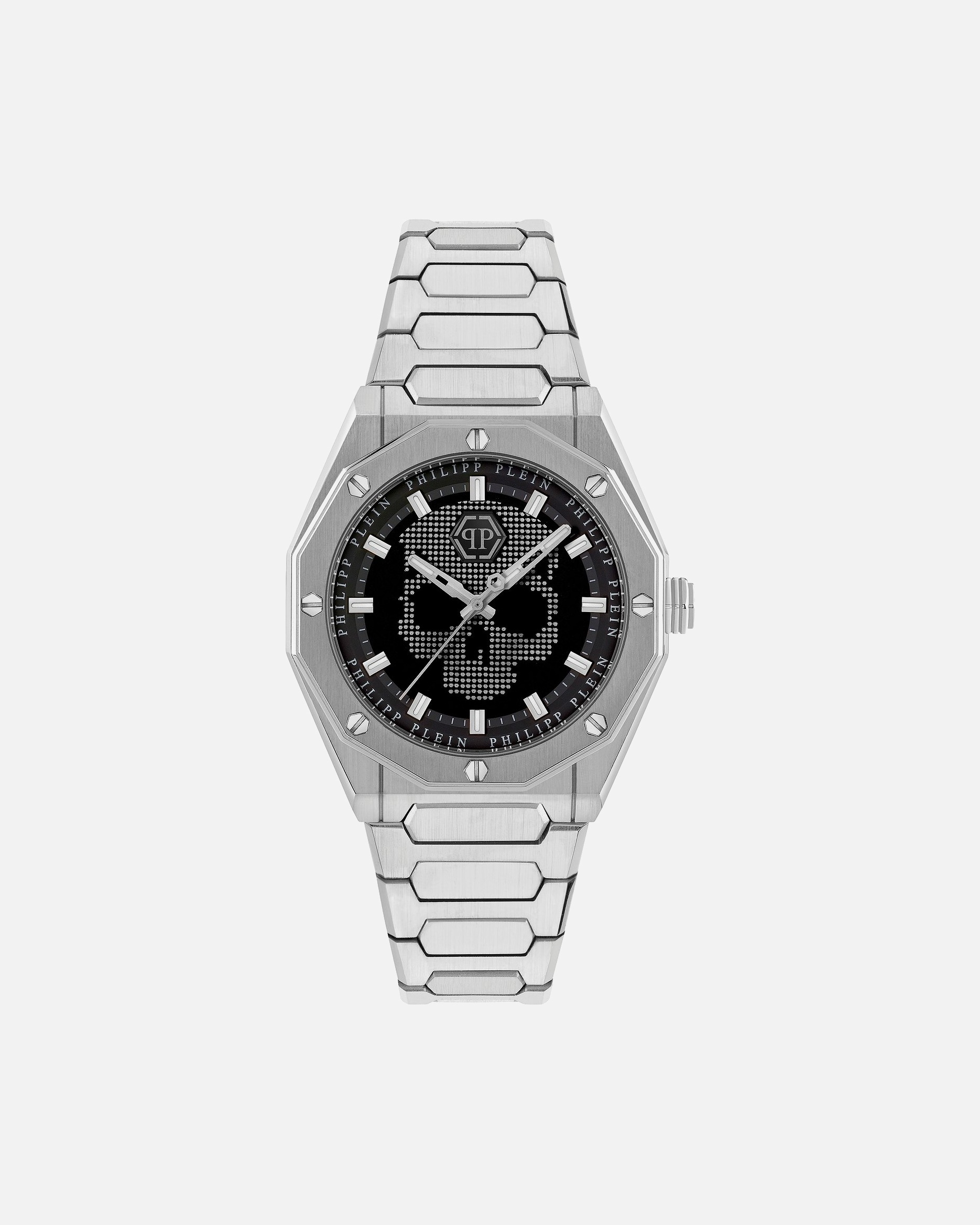 Uhr für Männlich PHILIPP PLEIN Herrenuhr Edelstahl, recycelt silber