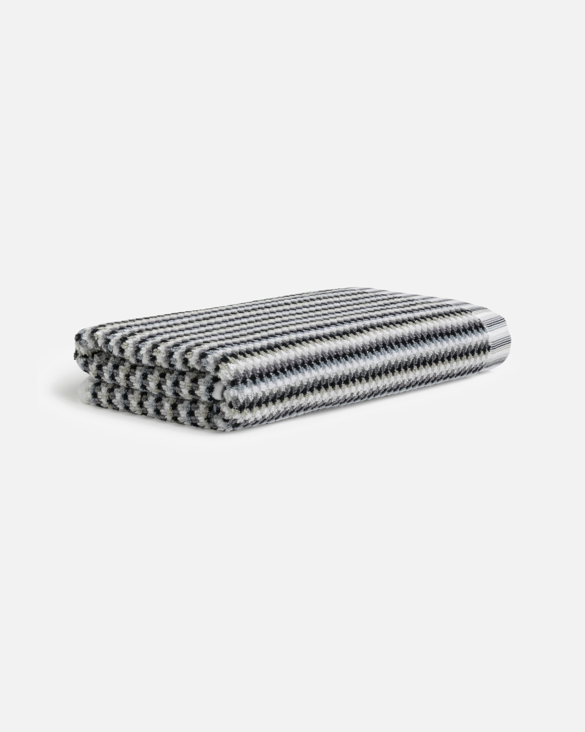 Handtuch für Unisex Möve Duschtuch Bliss silver/black