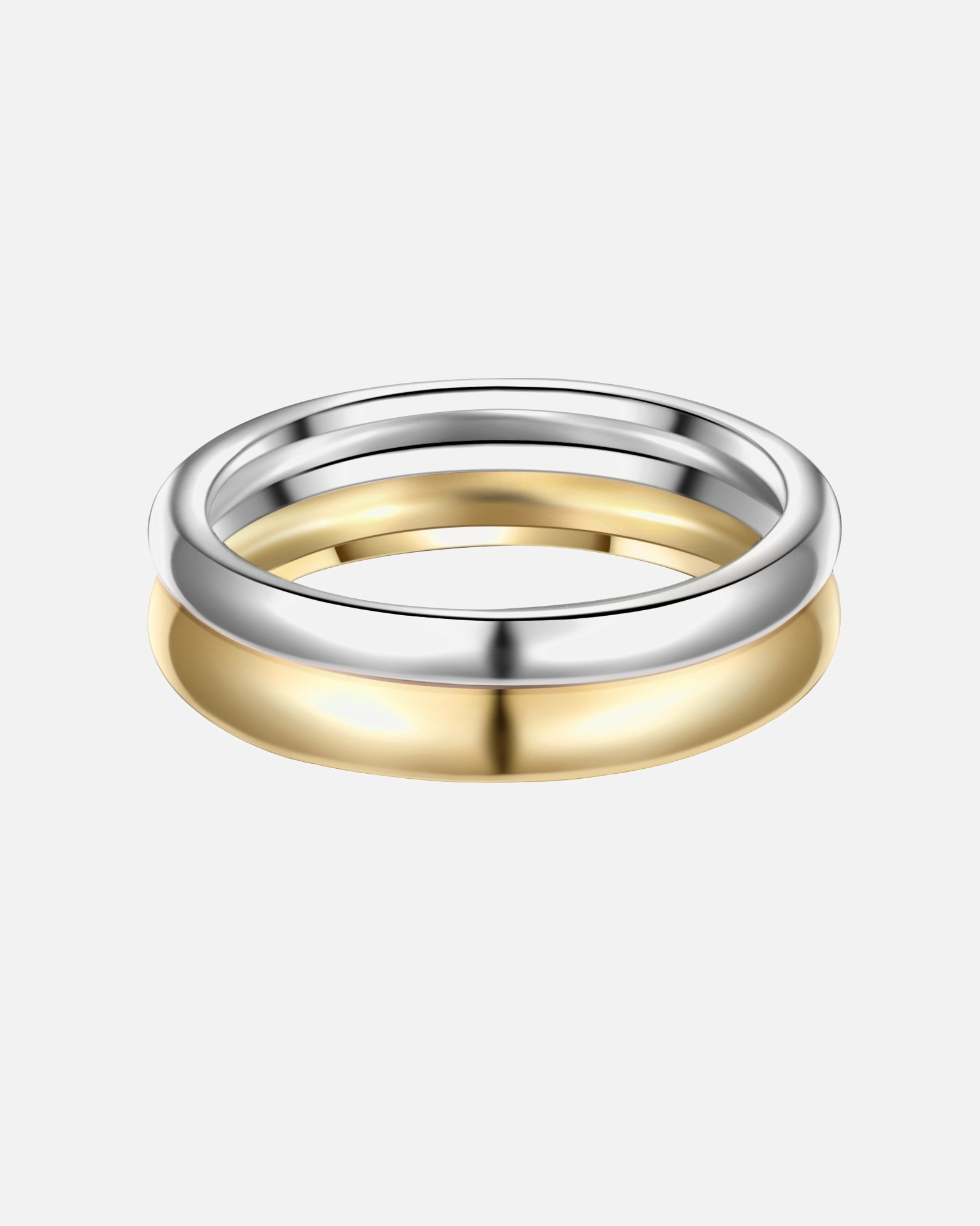 Ring für Weiblich Glanzstücke München Ring aus Sterling Silber in silber/gelbgold 54