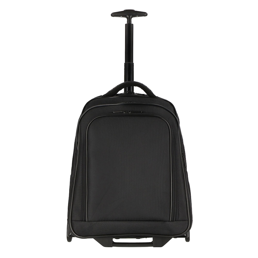 Dermata 2 Rollen Rucksacktrolley 47.5 cm Laptopfach schwarz Schwarz Herren