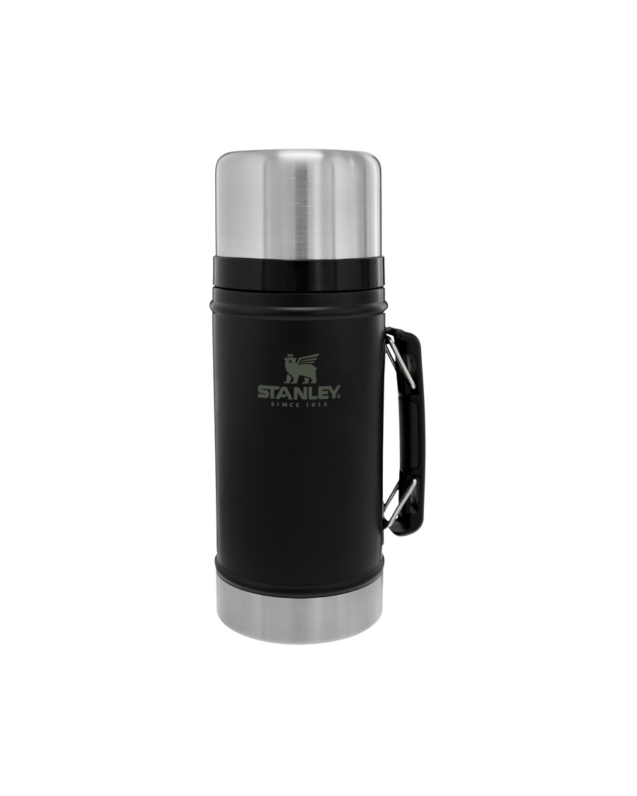Stanley 1913 Thermo-Lunchbox - 0,94L CLASSIC LEGENDARY FOOD JAR + SPORK Matte Black Pebble Coral