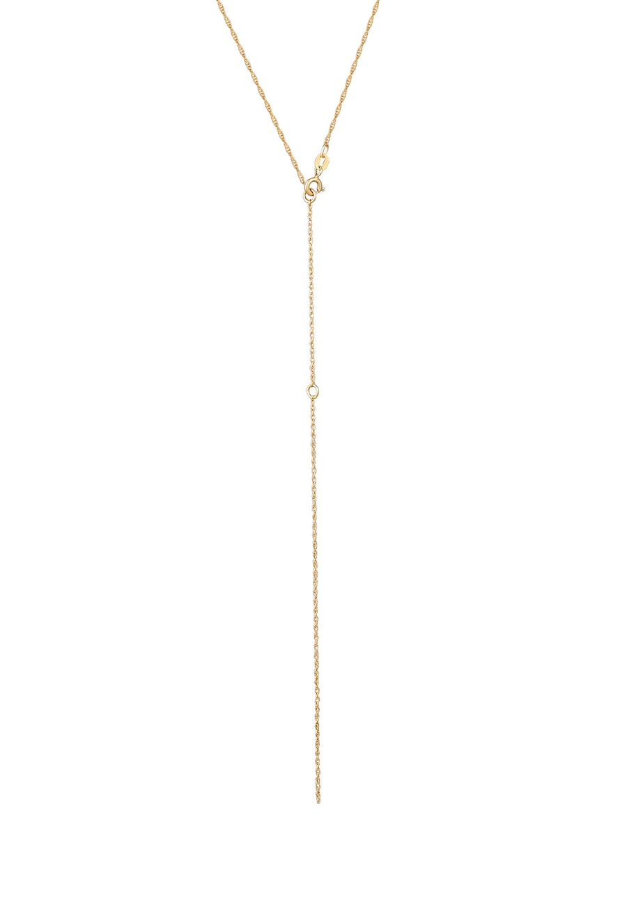 Elli Y-Kette Gedreht Verstellbar 925 Sterling Silber 40 Damen