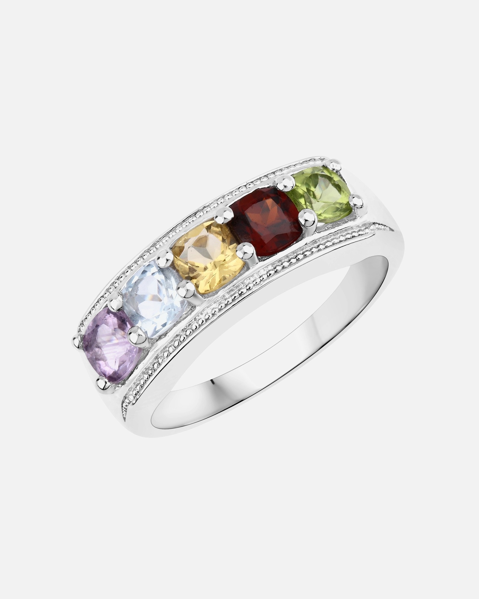 Ring für Weiblich Rafaela Donata Ring Sterling Silber Amethyst in Silber 54