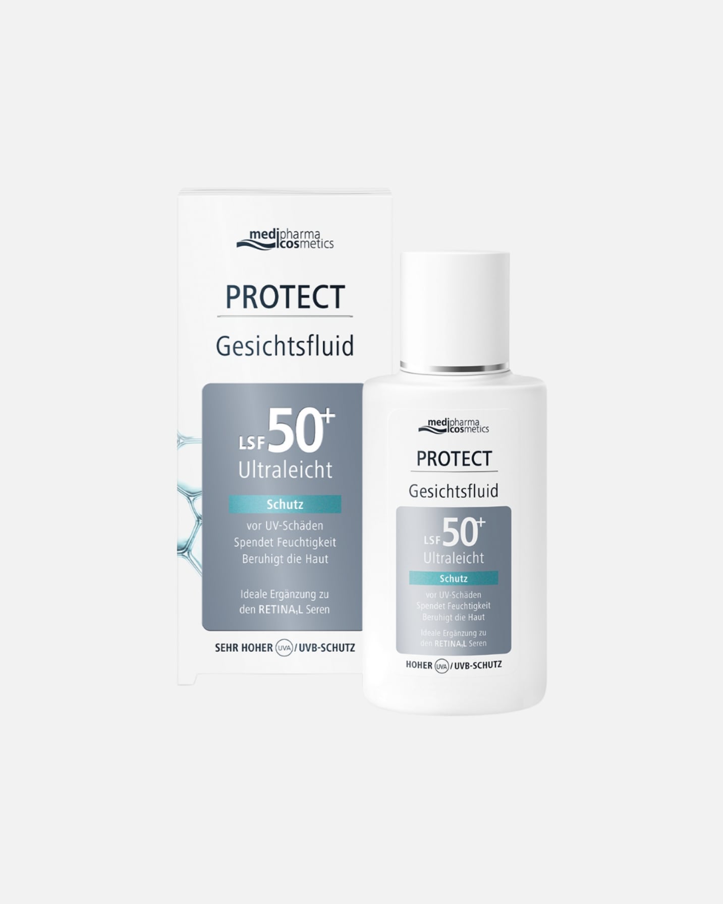 Anti-Aging Pflege für Unisex medipharma Cosmetics Protect Gesichtsfluid LSF 50+ 50 ml