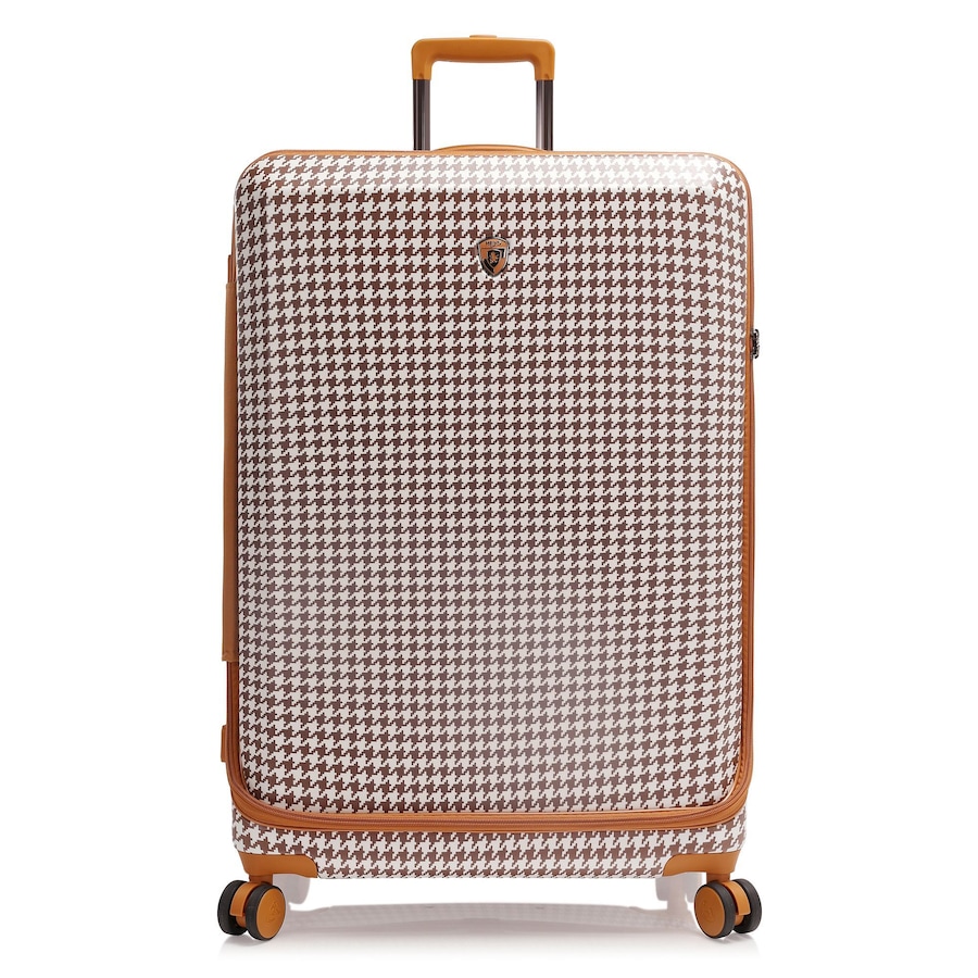 Heys EZ Fashion 4 Rollen Trolley L 76 cm mit Dehnfalte brown houndstooth Coral Herren