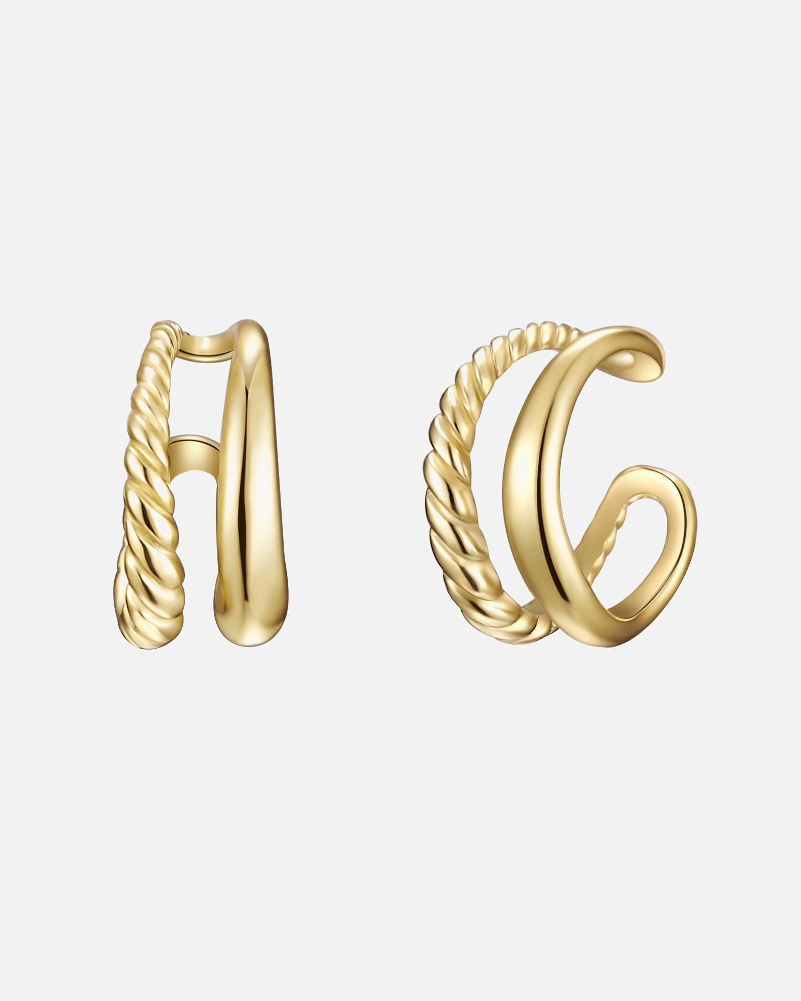 Ohrringe für Weiblich Glanzstücke München Ohrklemmen Sterling Silber gelbgold 10,5 mm