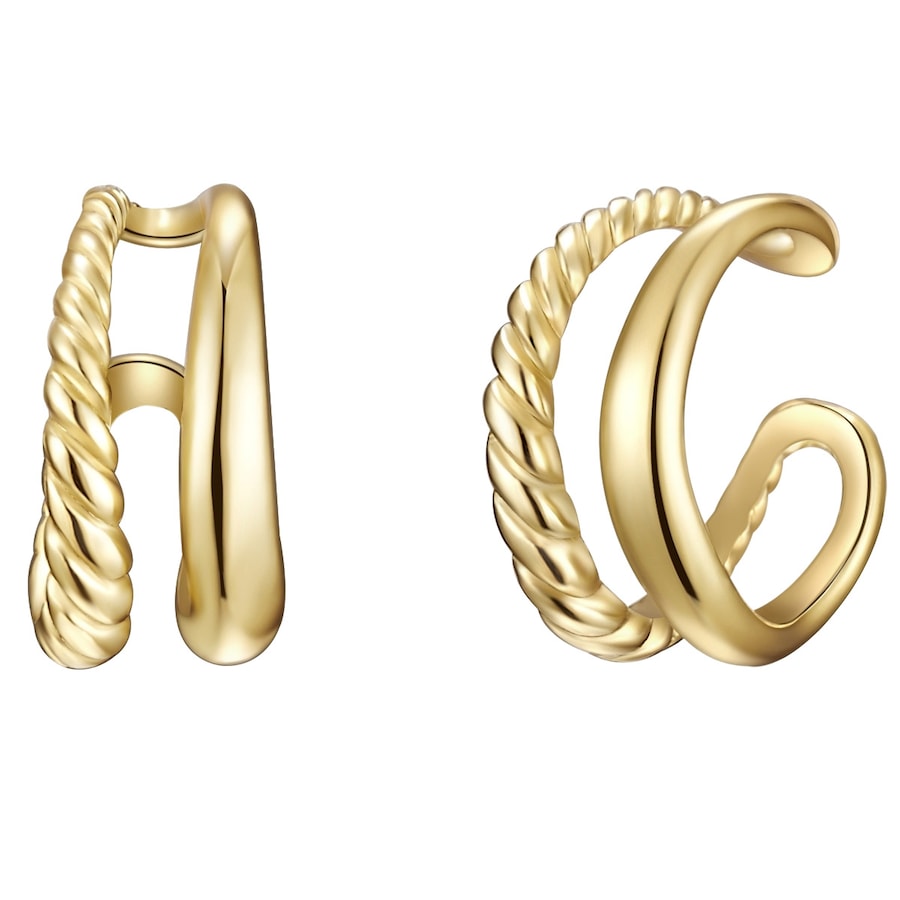 Glanzstücke München Ohrklemme Sterling Silber in Gelbgold 10,5 mm Damen