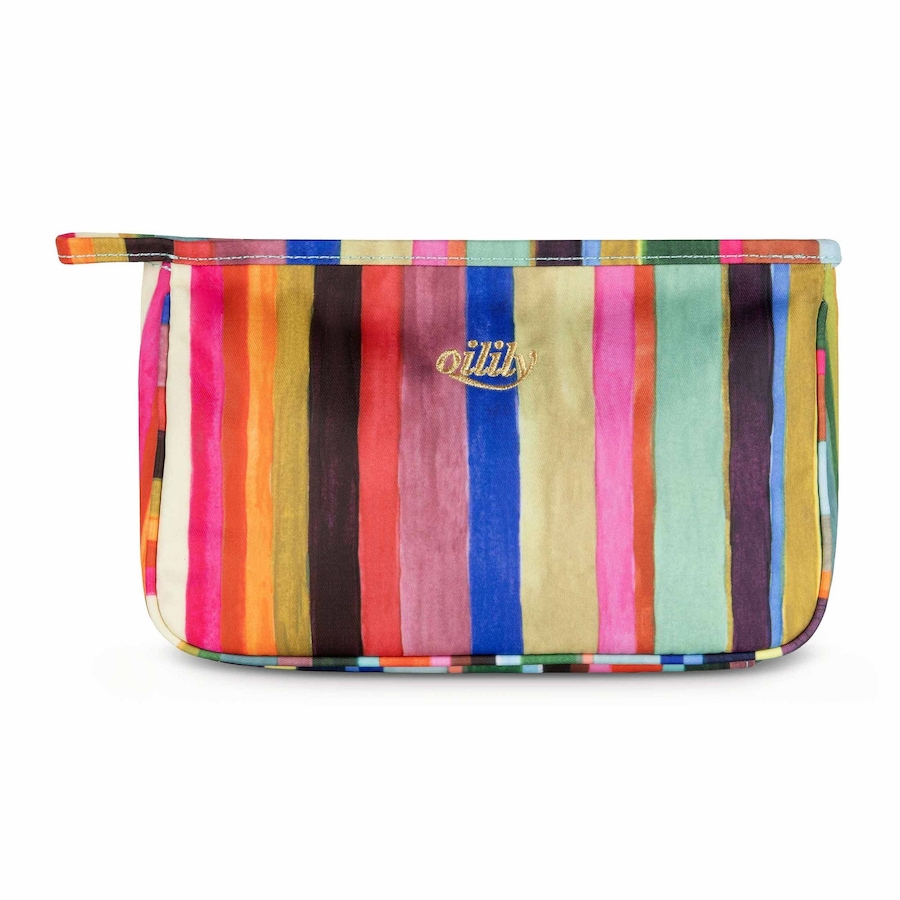 Oilily Pieternella stripe Kosmetiktasche creme de menthe Grün Damen