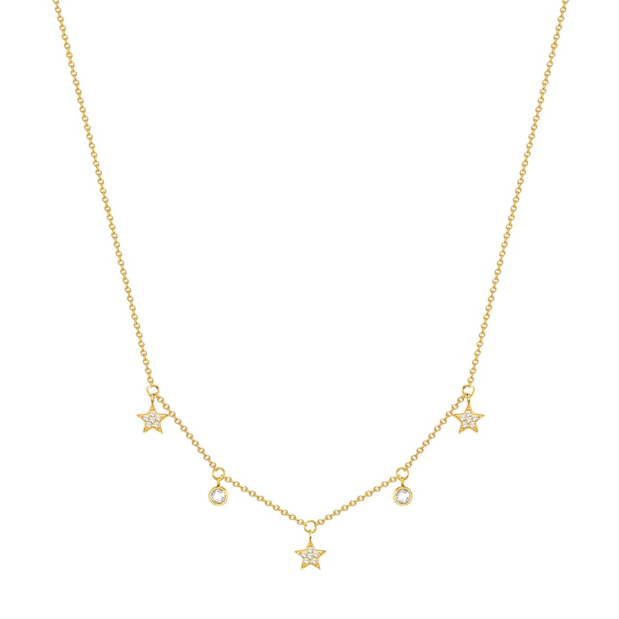 Eastside Halskette Stern Edelstahl Preciosa in Roségold Gold Damen