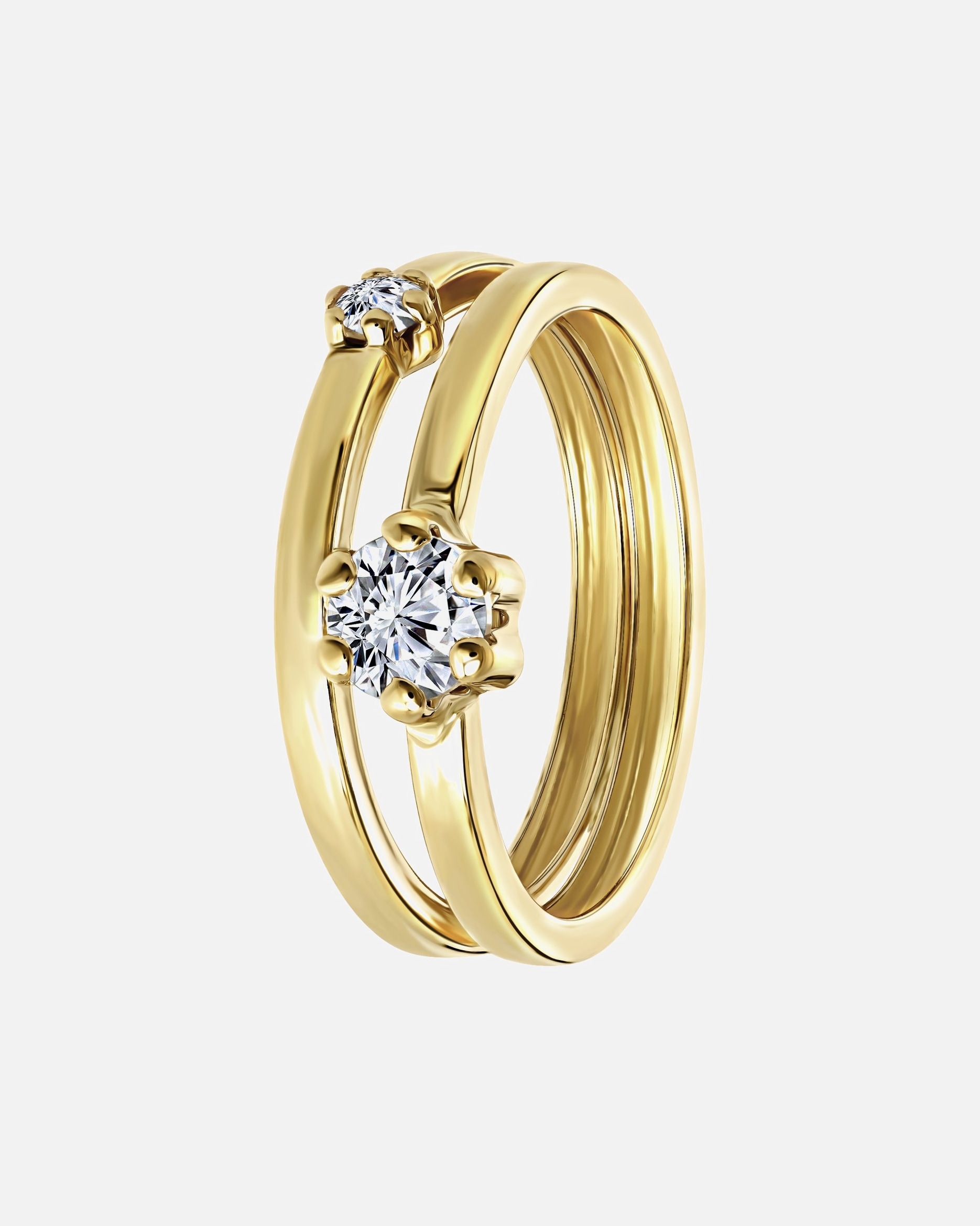 Ring für Weiblich Lucardi Ringe 9 carat 585 Gold - 60mm