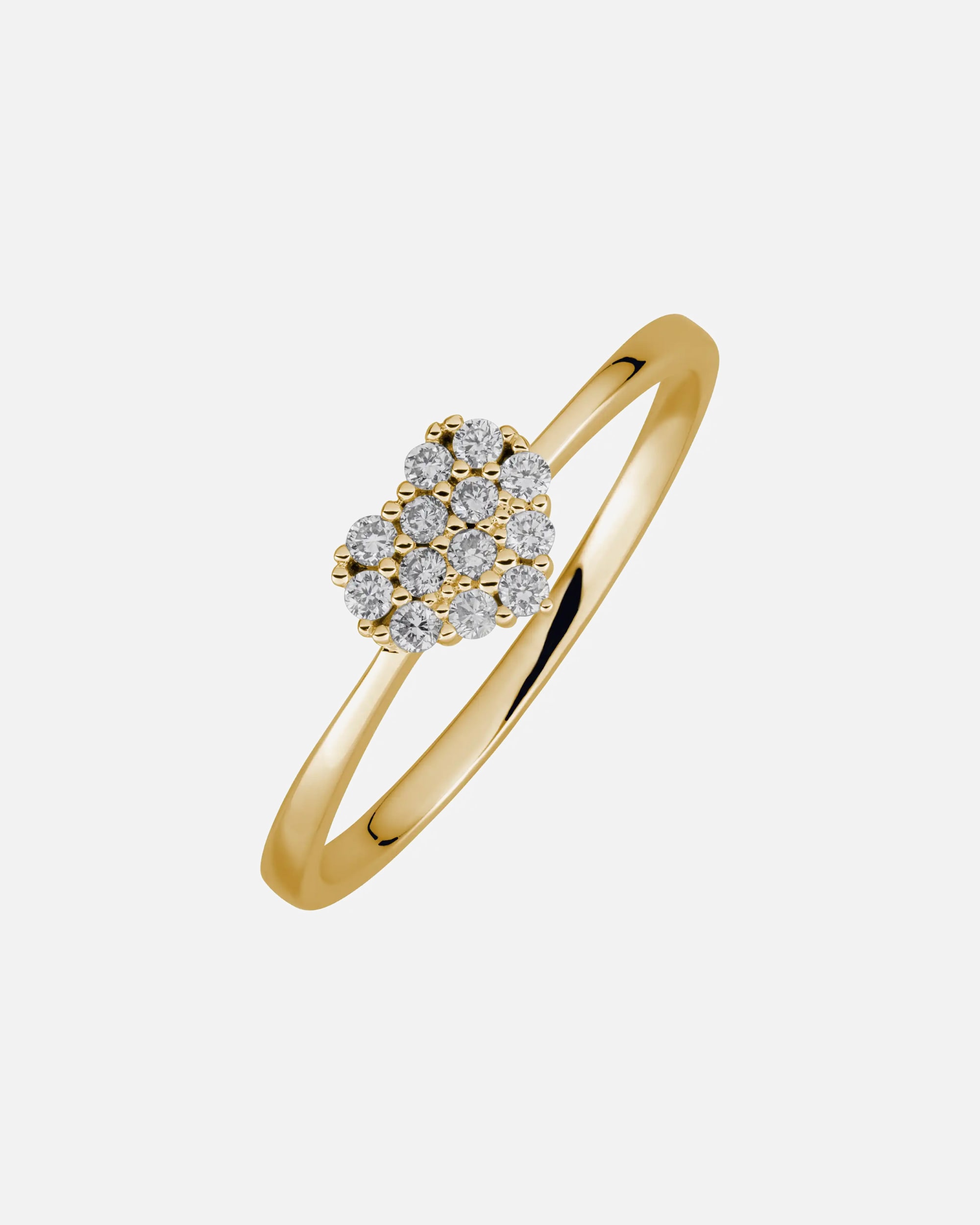 Ring für Weiblich Lyomi Default Brand Line Ring 585/- Gold Diamant Lab Grown weiß 0,15ct. 052 (16,6)
