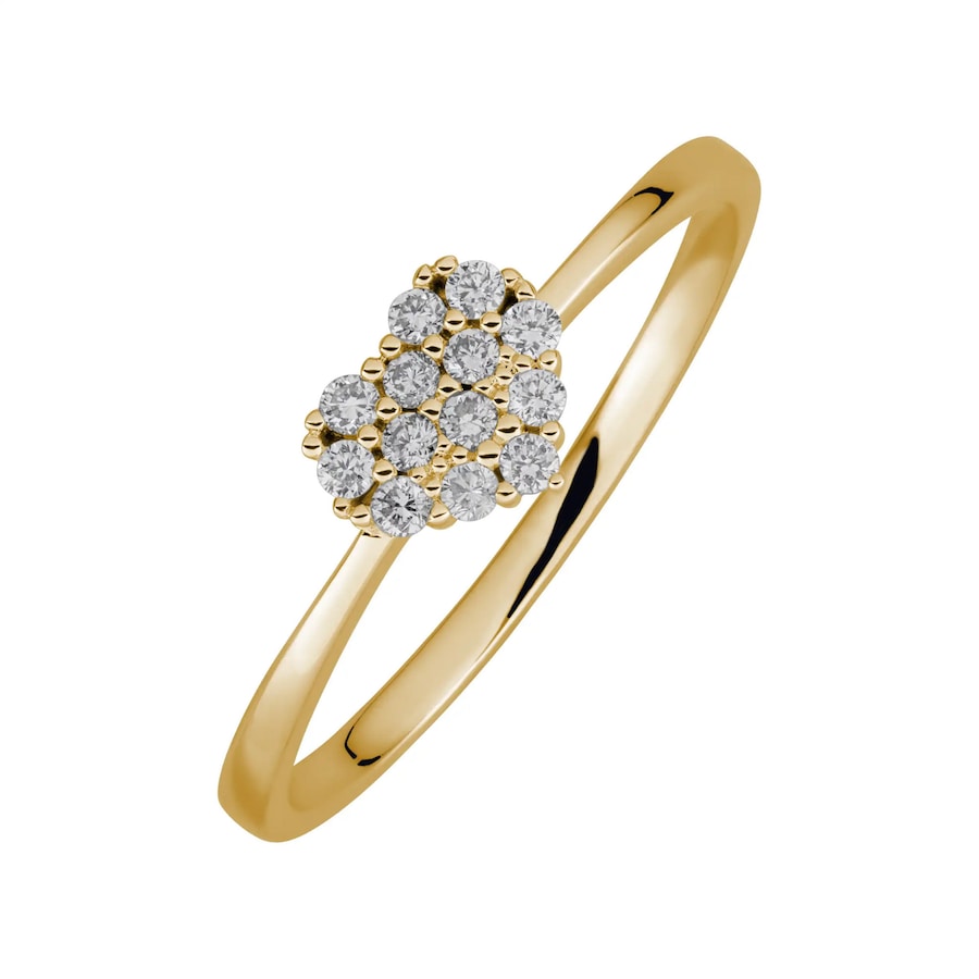 Lyomi Ring 585/- Gold Diamant Lab Grown weiß 0,15ct. 052 (16,6) Damen