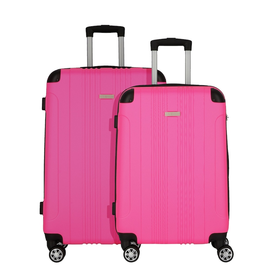 NOWI Lugano 4 Rollen Kofferset 2-teilig schwarz-pink Pink Herren