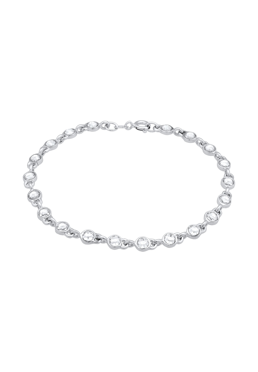 Elli Tennisarmband Modern Klassisch 925 Silber, mit Kristallen von Swarovski 17 Damen