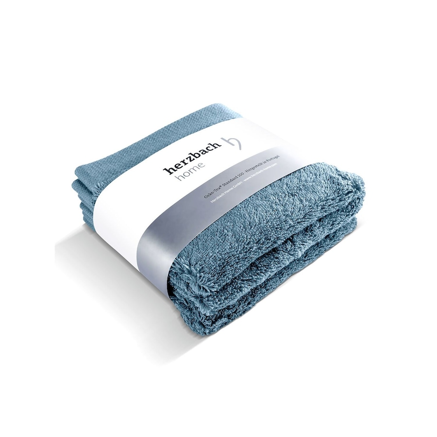 Herzbach Home Seiftuch Pura 3er-Set einfarbig Blau