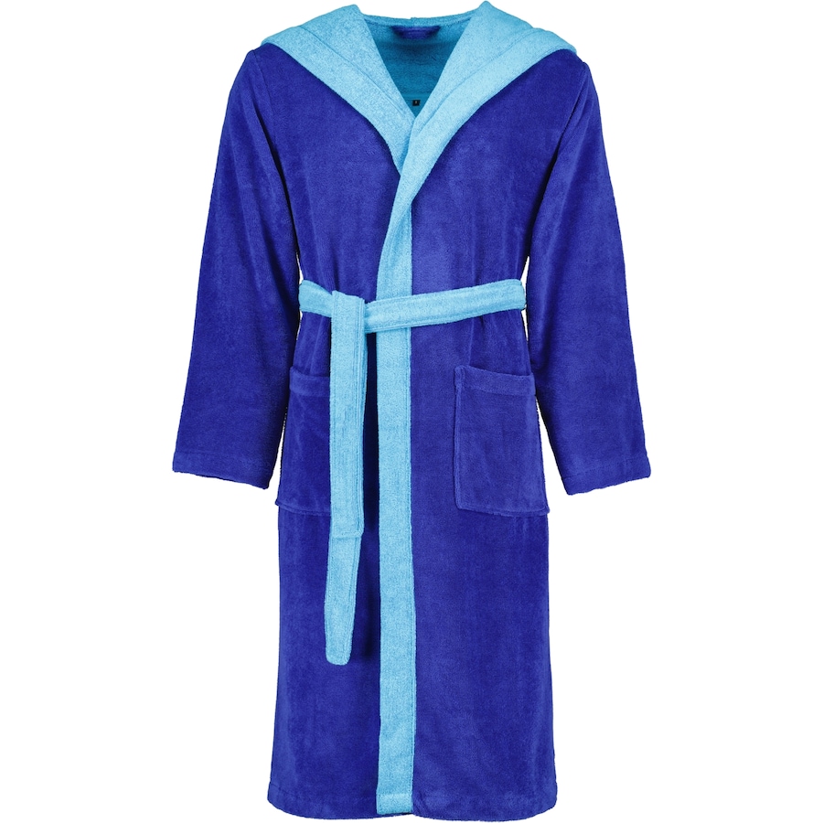 Vossen Bademäntel unisex Kapuze Poppy reflex blue/ice blue - 0035 XXL