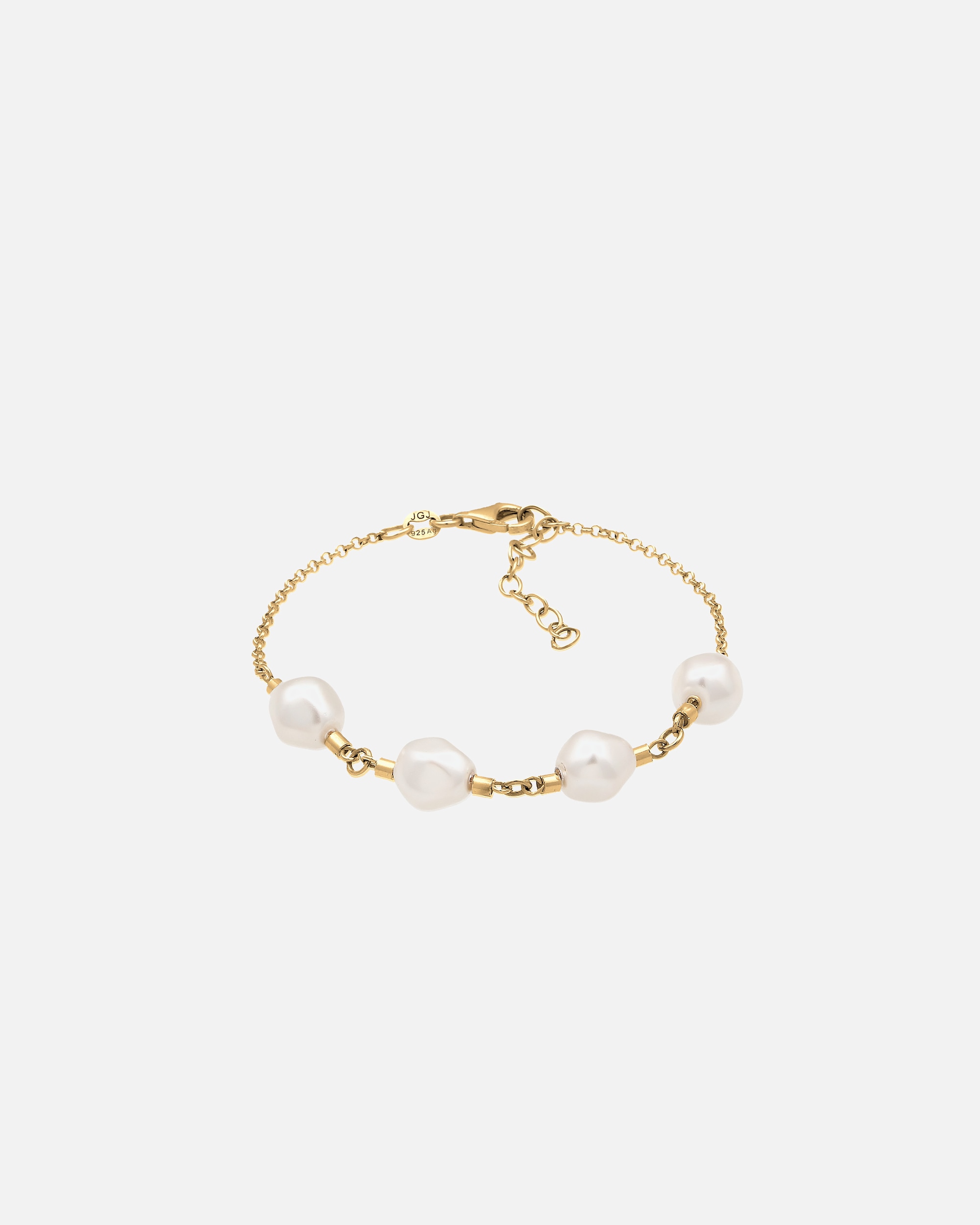 Armband für Weiblich Elli Armband mit Perlen von Swarovski® 925 Sterling Silber goldfarben