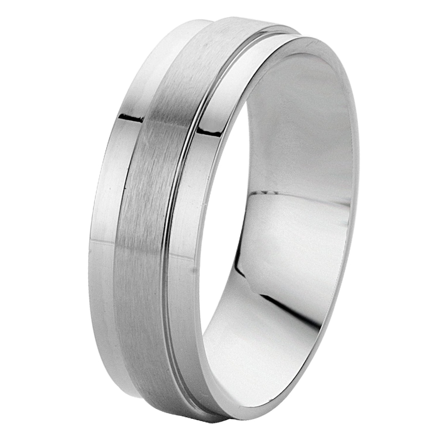 Lucardi Ringe Stahl - silbern 66mm Herren