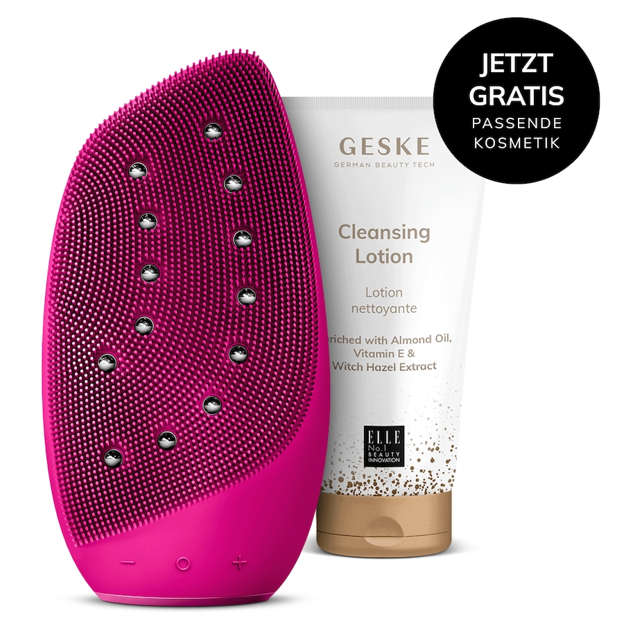 GESKE Sonic Thermo Facial Brush & Face-Lifter|Farbe: Magenta + Gratis Kosmetik