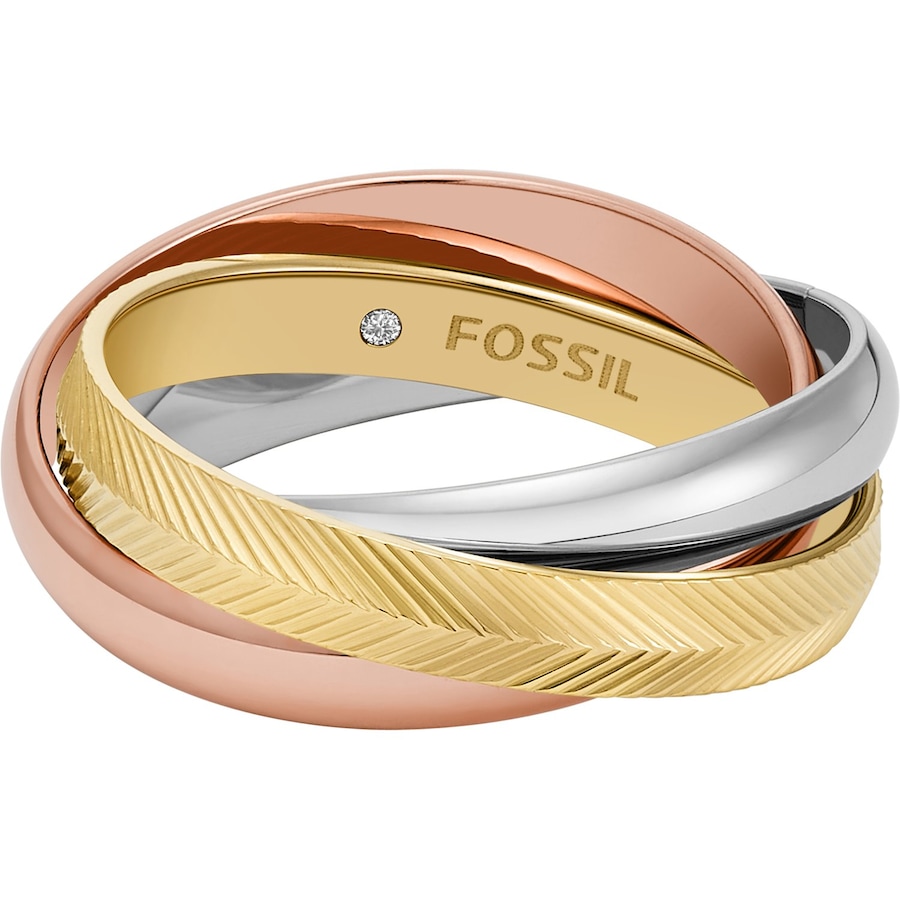 Fossil Damenring Edelstahl 52 Damen