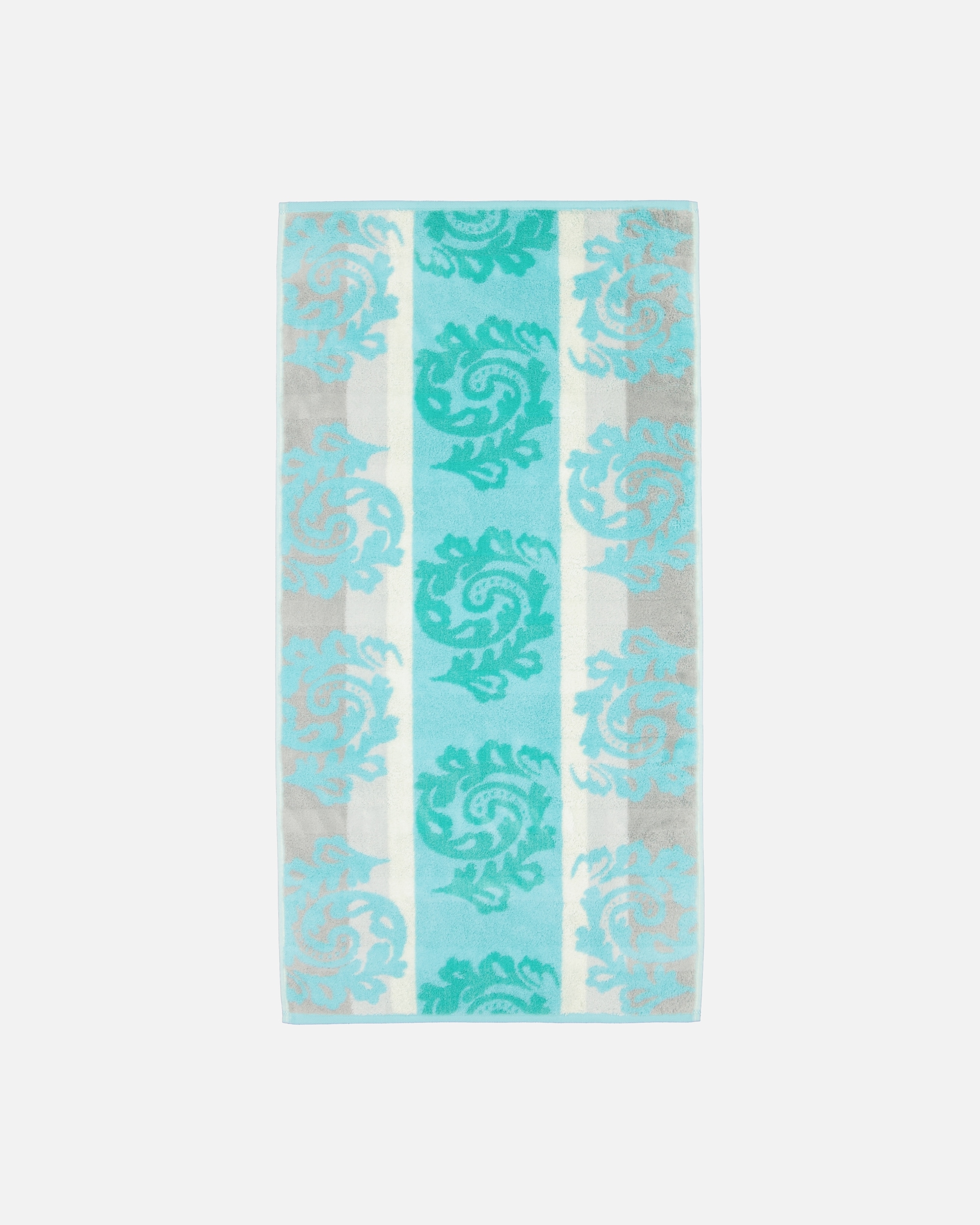 Handtuch für Unisex Cawö Cawö Handtücher Noblesse Cashmere Jacquard 1057 mint - 14 Handtuch 50x100 cm