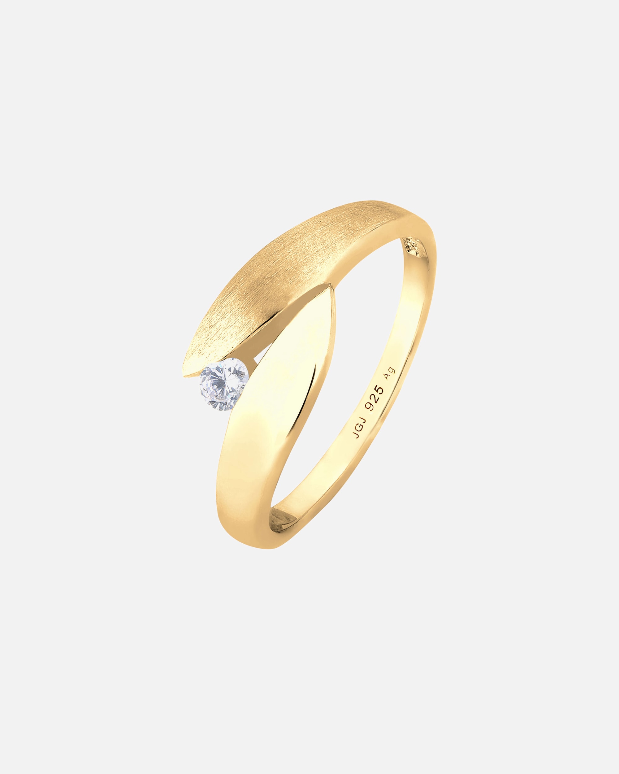 Ring für Weiblich Elli Solitär Wickelring Zirkonia 925 Silber 54