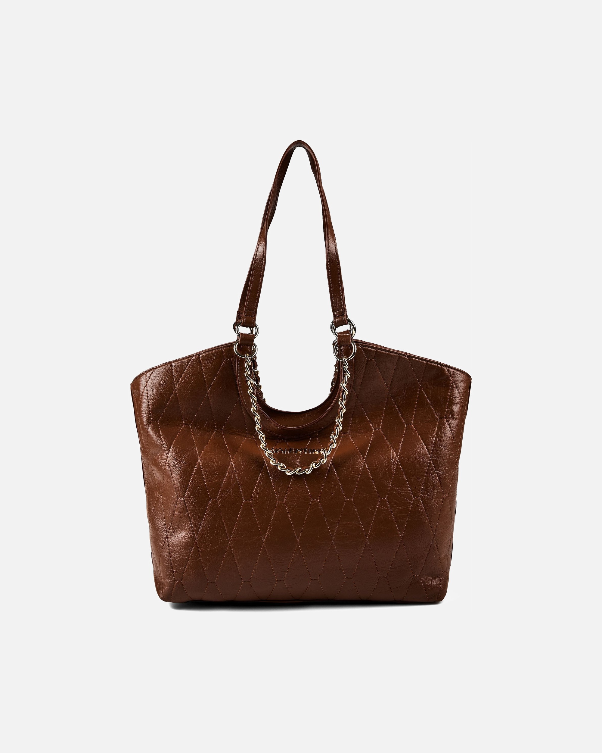 Tasche für Weiblich Valentino Bags Crystelle Shopper cuoio