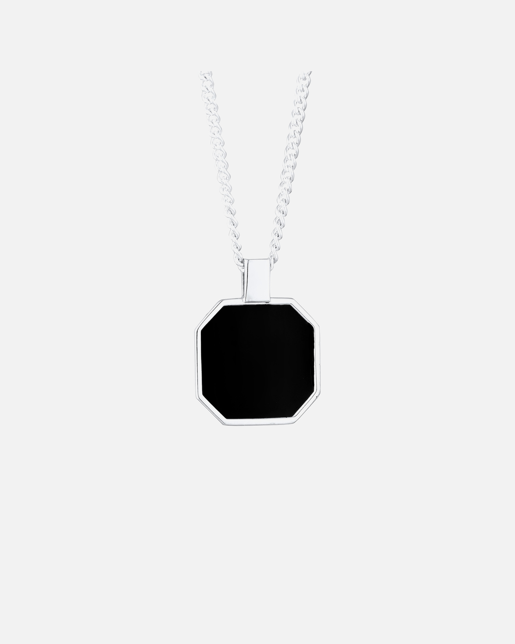 Halskette für Männlich KUZZOI Emaille Anhänger Quadrat 925 Sterling Silber 55