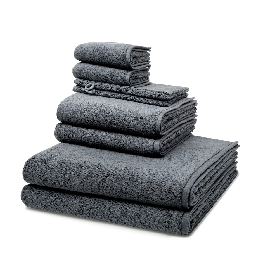 ROSS Sensual Skin 8-teilig Handtuch-Set Anthrazit Schwarz