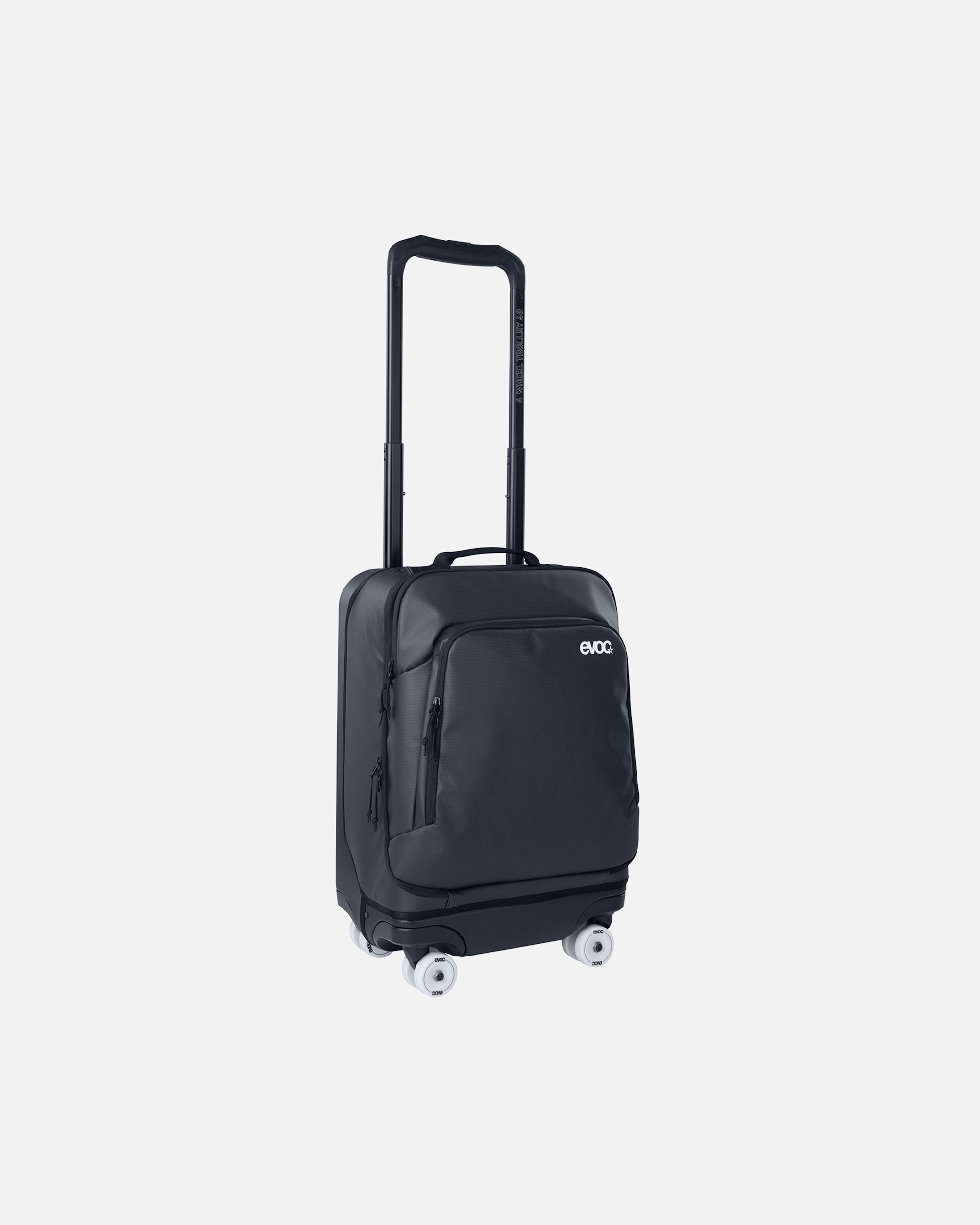 Handgepäckkoffer für Weiblich EVOC 4 Rollen Kabinentrolley 55 cm Laptopfach carbongrey-black