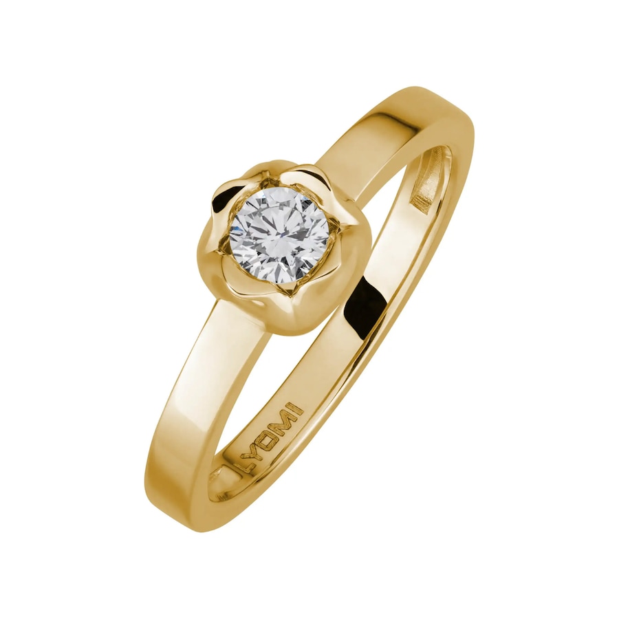 Lyomi Ring 585/- Gold Diamant Lab Grown weiß 0,25ct. 054 (17,2) Damen