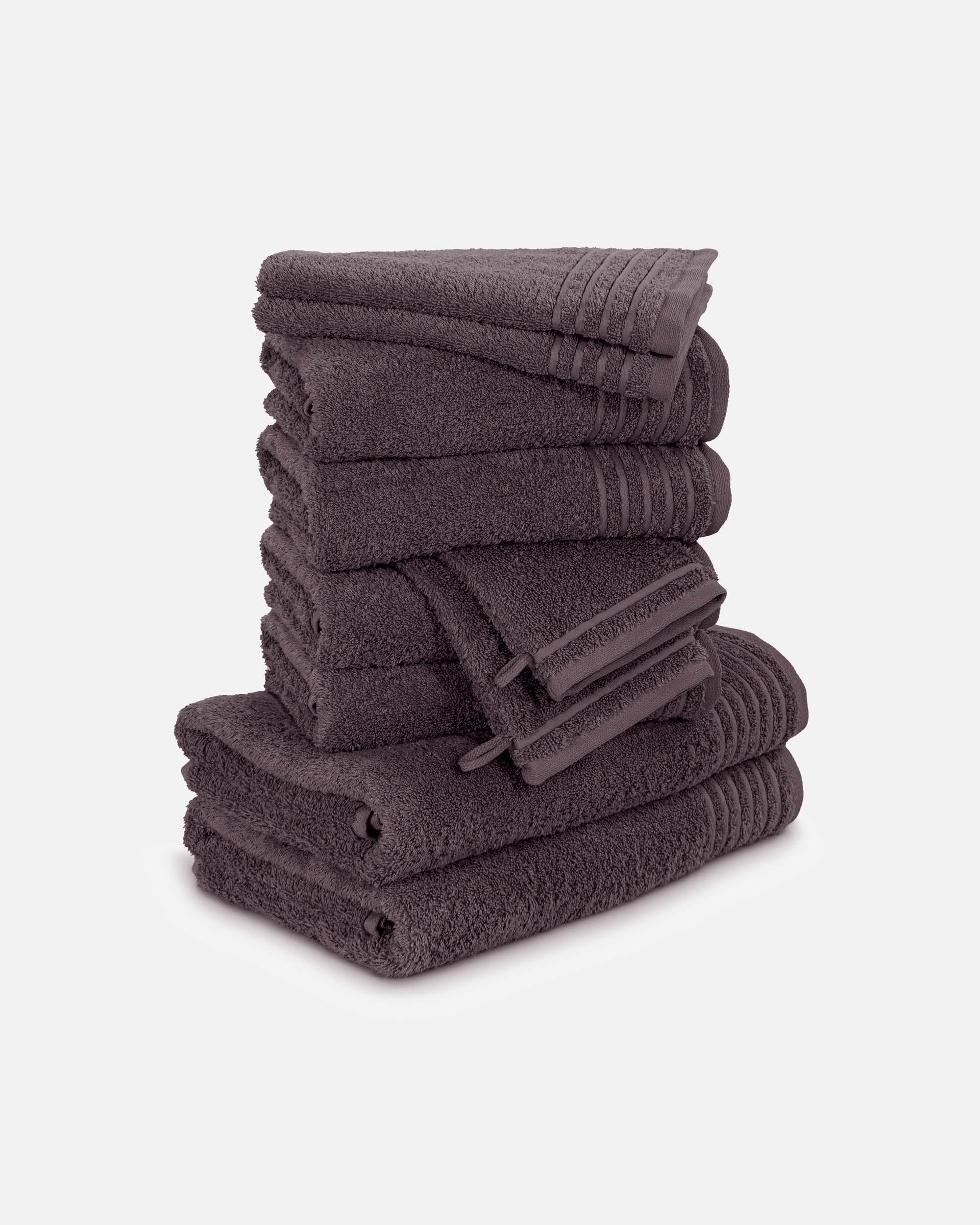 Handtuch für Unisex Möve Handtuchset New Classic 10-TLG graphite