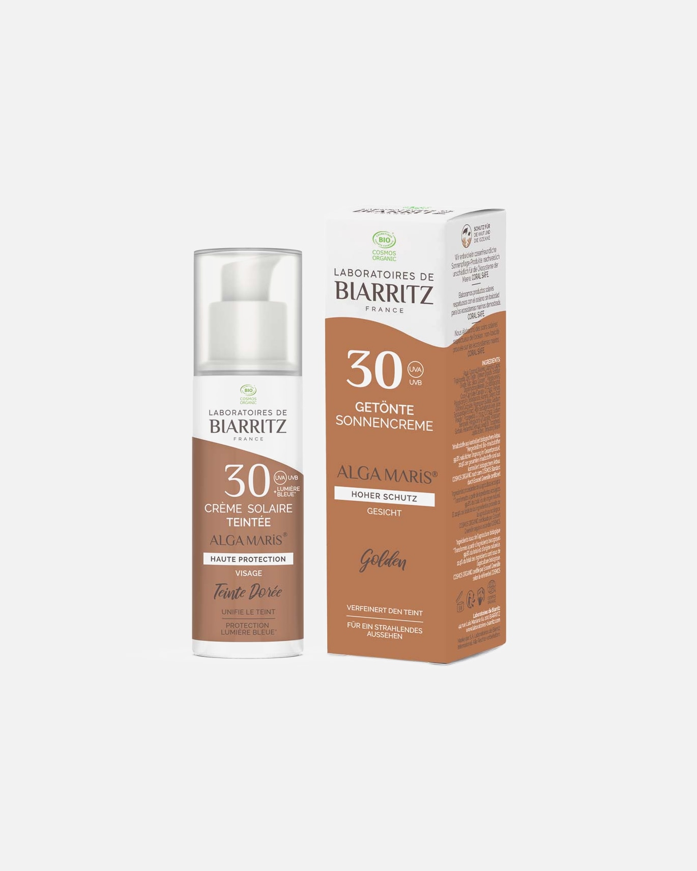 Sonnencreme Körper für Unisex Laboratoires de Biaritz Sonnencreme - gold LSF30 50 ml