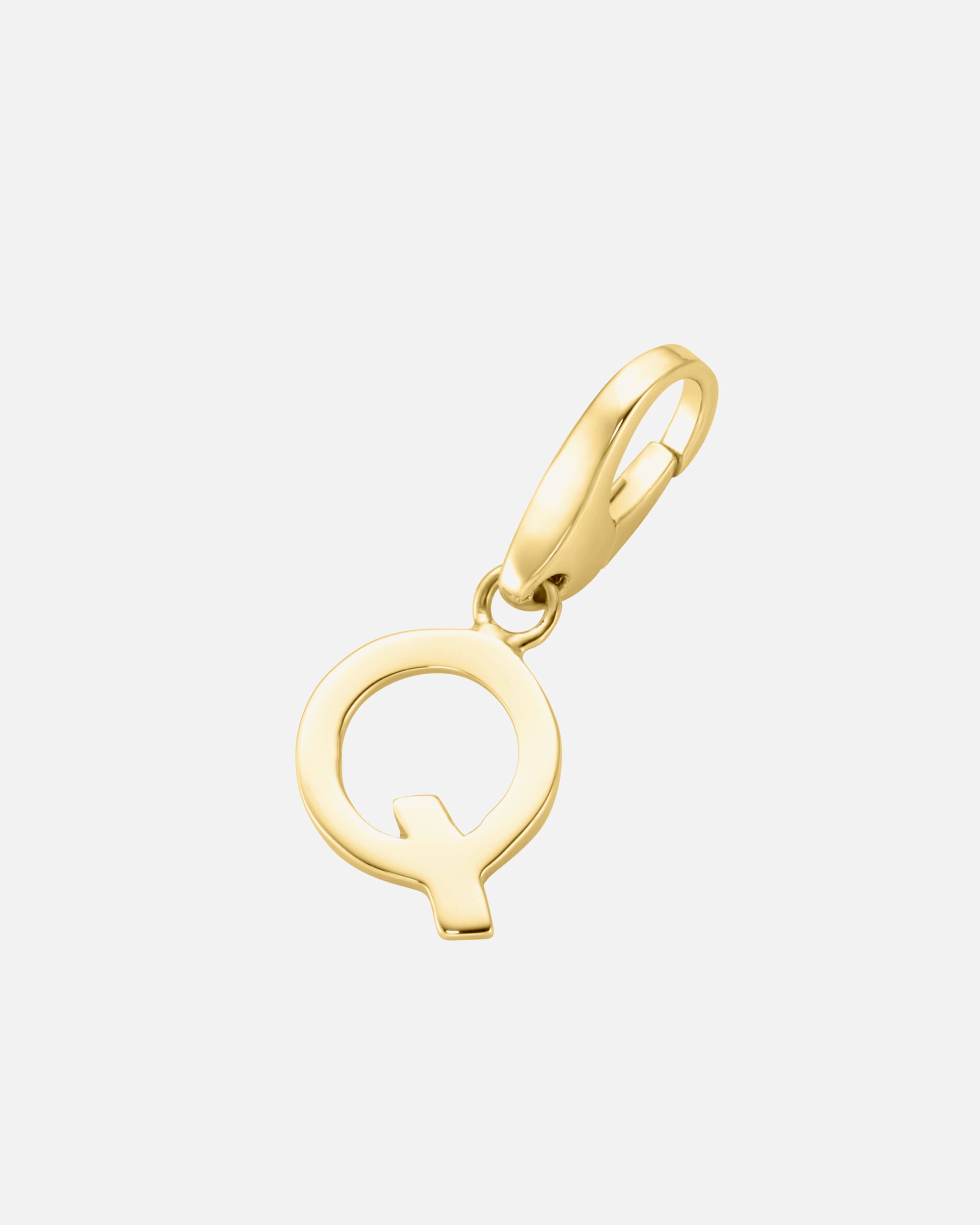 Schmuckanhänger für Weiblich Giorgio Martello Milano Charm Buchstabe Q, Silber 925 Gold