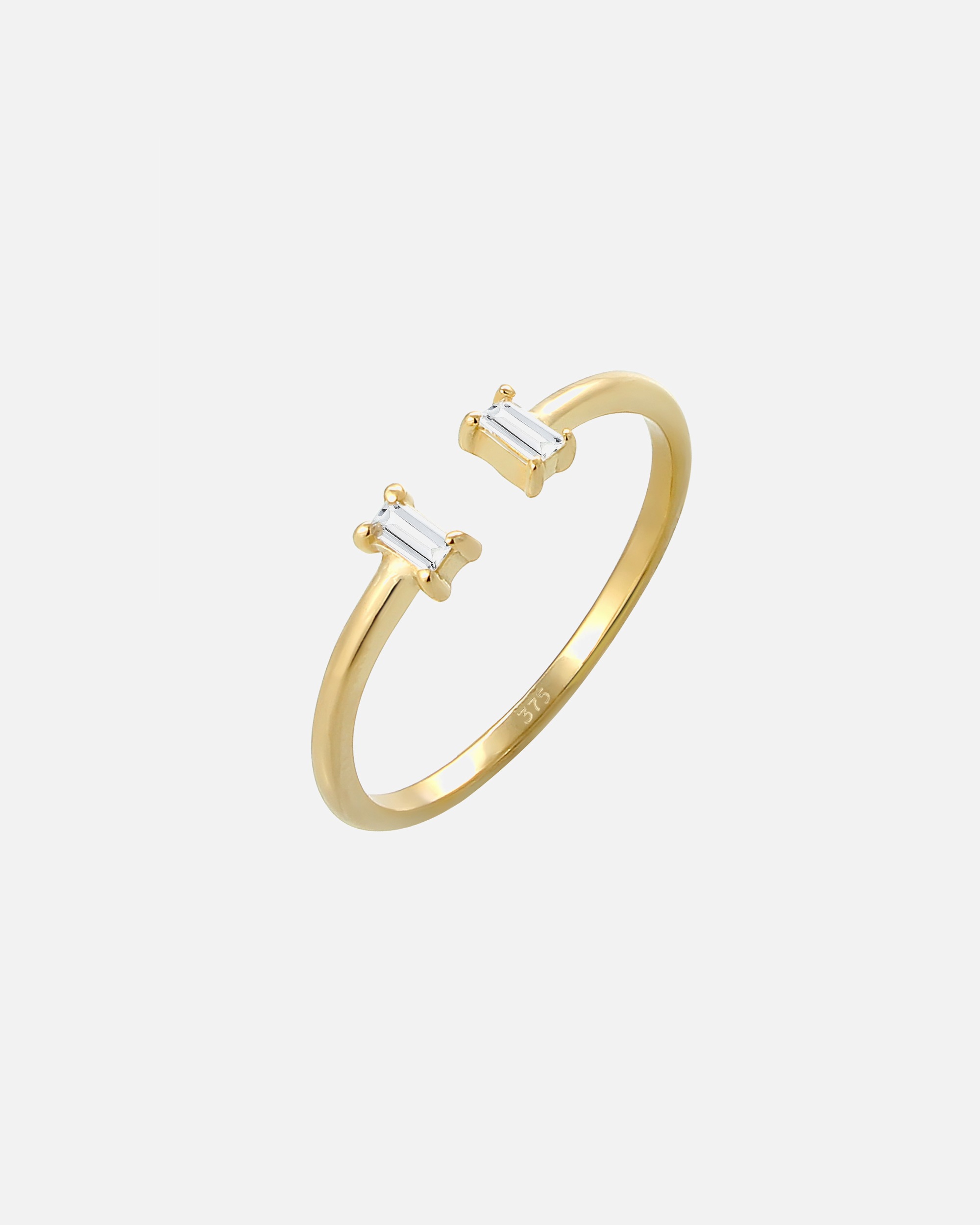 Ring für Weiblich Elli PREMIUM Verlobungsring Topas Edelstein Offen 375 Gelbgold 54