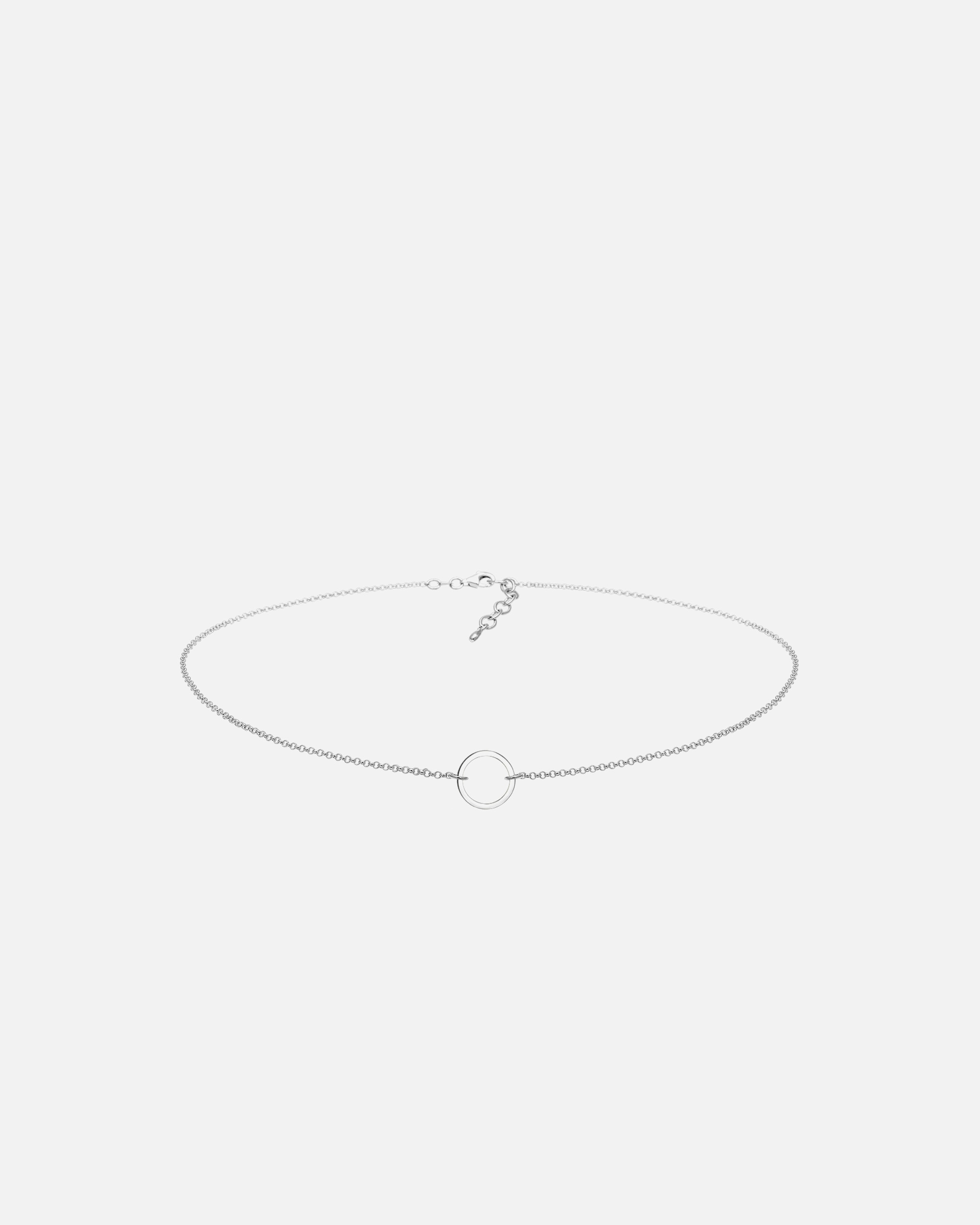 Halskette für Weiblich Elli Choker Kreis Trend Geo 925 Sterling Silber silberfarben
