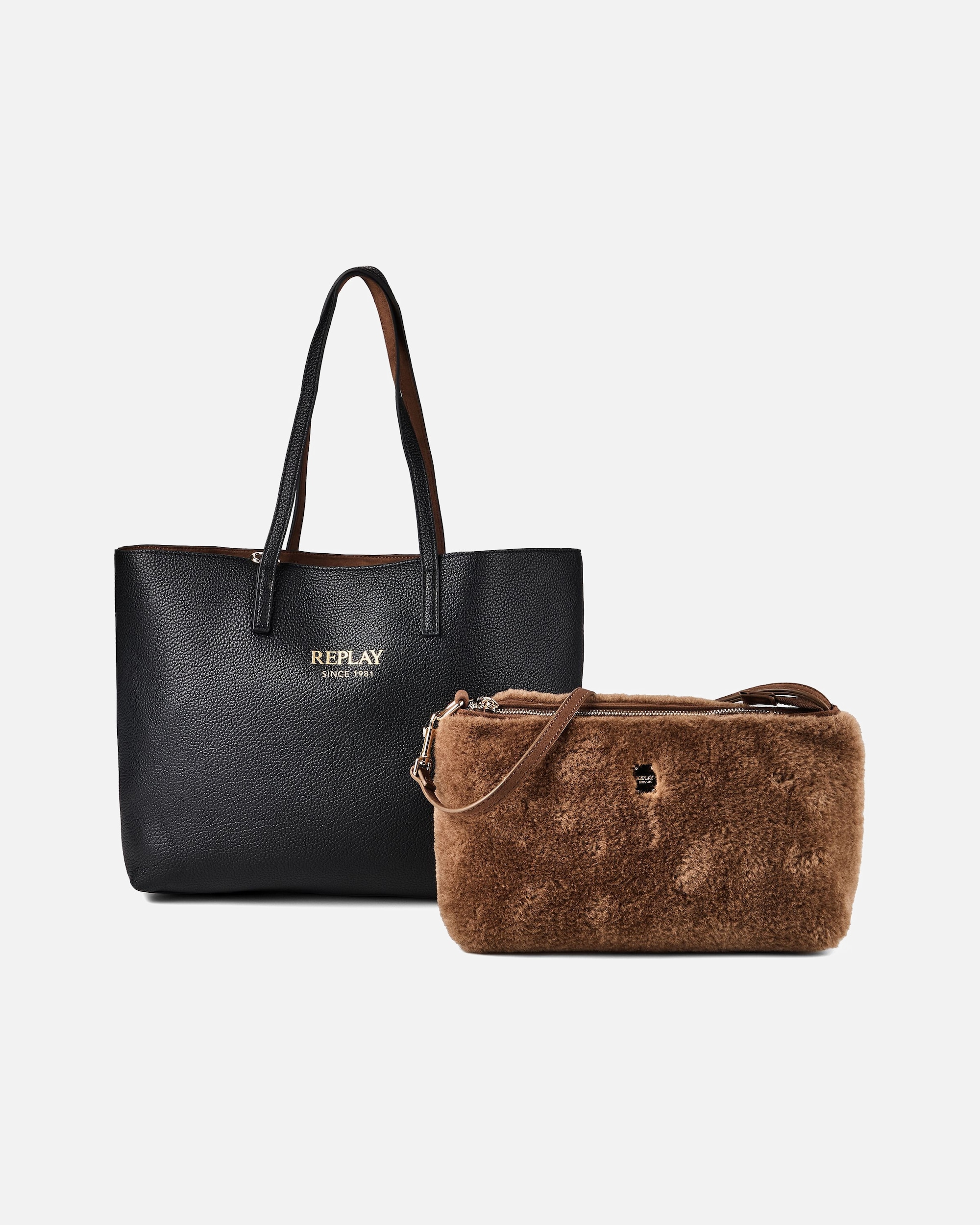 Tasche für Weiblich Replay Shopper black