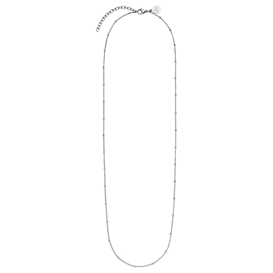 Purelei Li'ili'i Kette Lang 100% Edelstahl Silber Grau