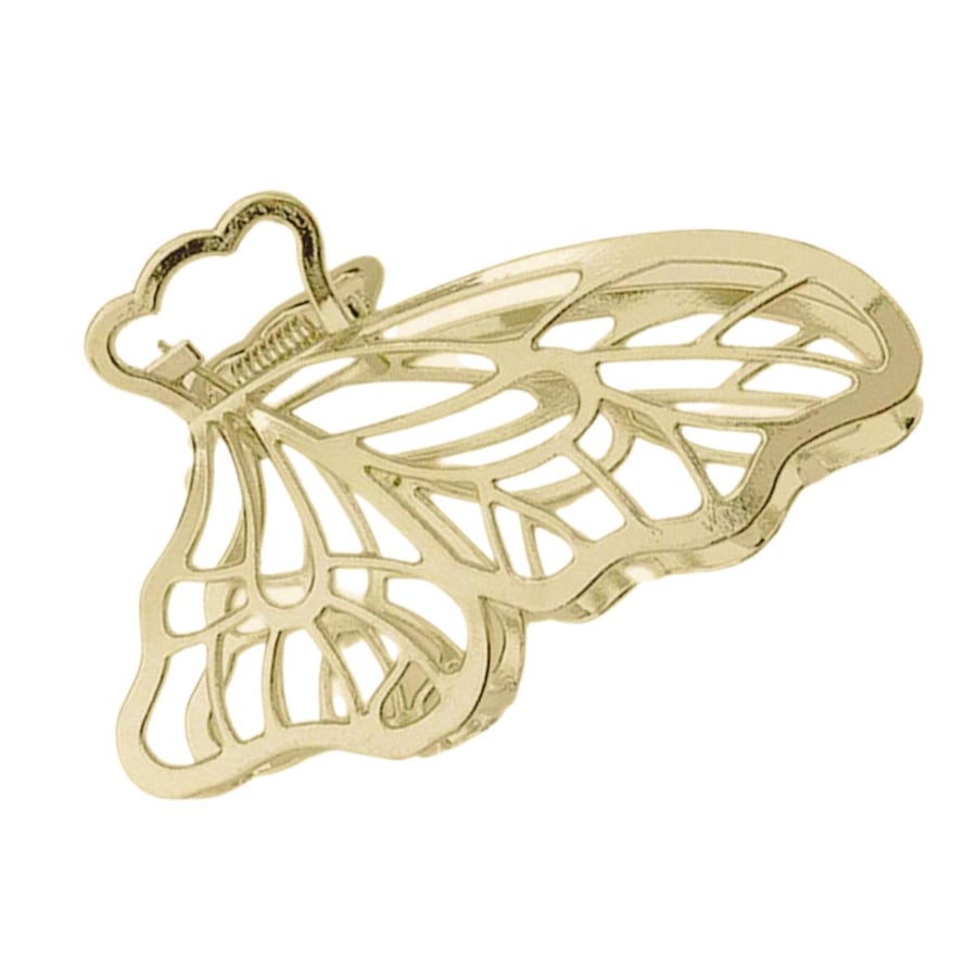 SOHO Schmetterling Haarklammer Gold Hellbraun Damen