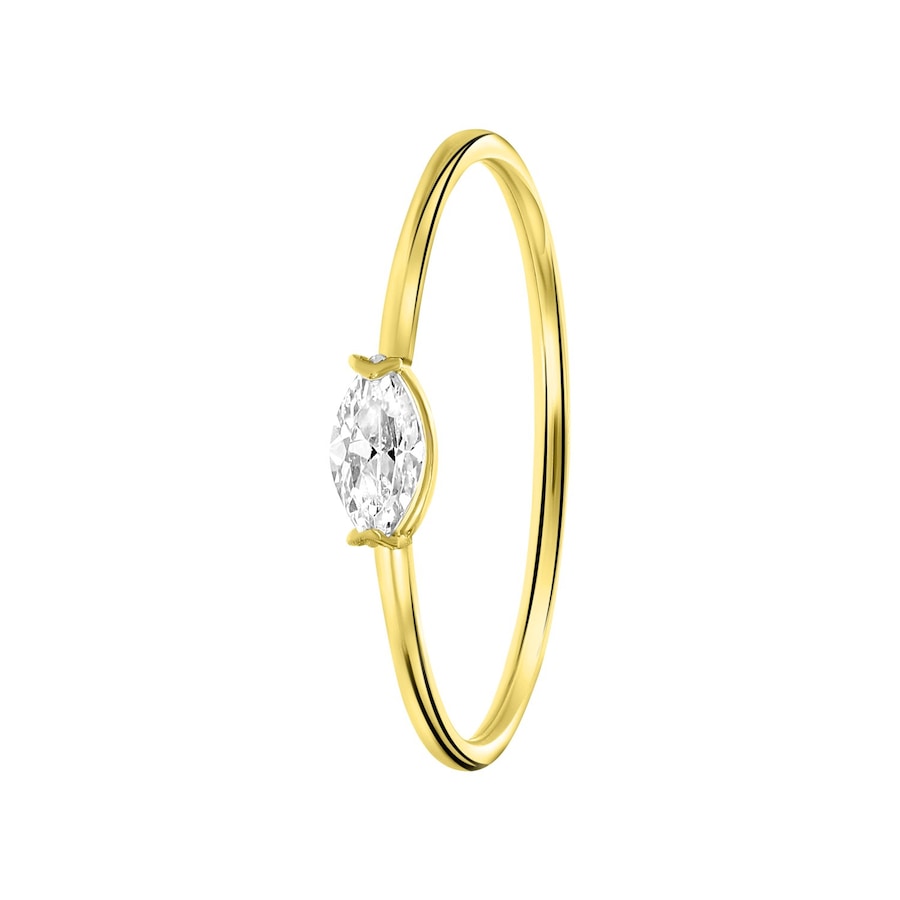 Lucardi Ringe 585 Gold - goldfarbig 63mm Damen