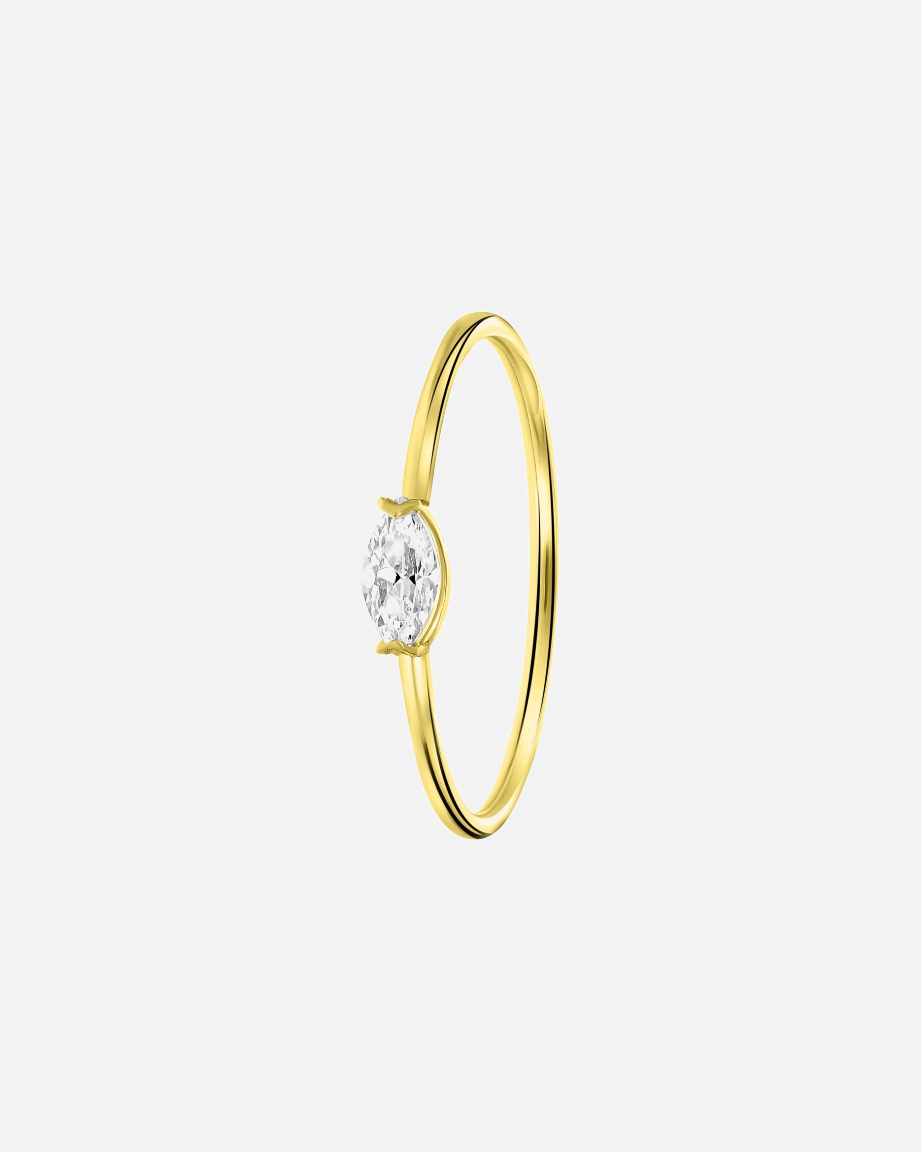 Ring für Weiblich Lucardi Ringe 585 Gold - goldfarbig 60mm