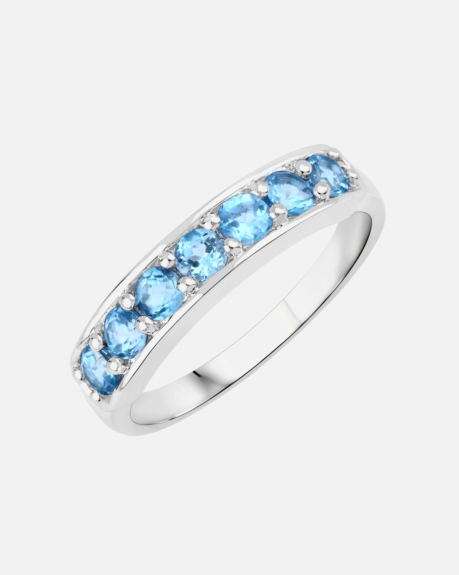 Ring für Weiblich Rafaela Donata Ring Sterling Silber Blautopas in Silber 58